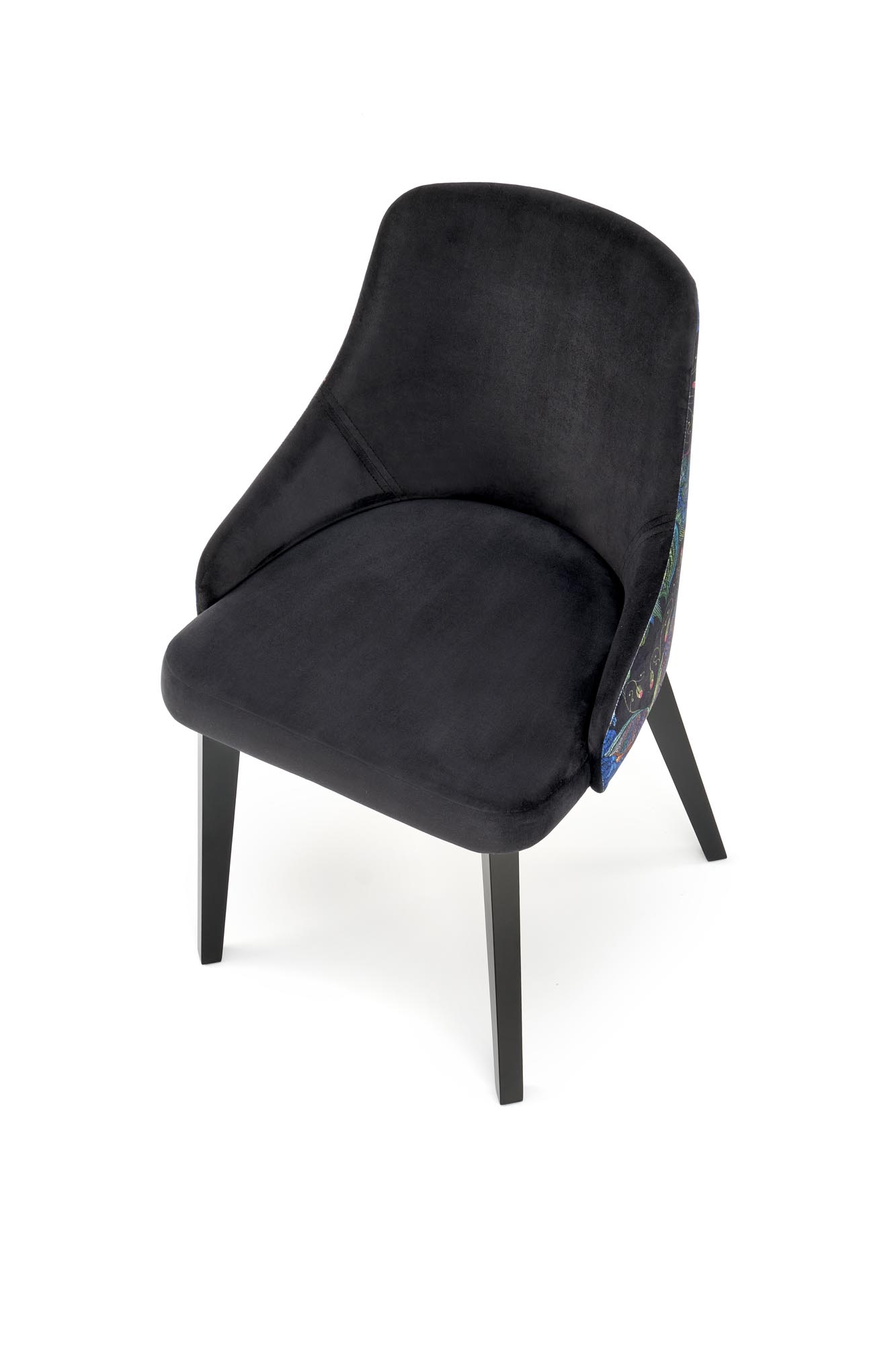 Krzesło tapicerowane Endo - czarny krzesło tapicerowane endo - czarny