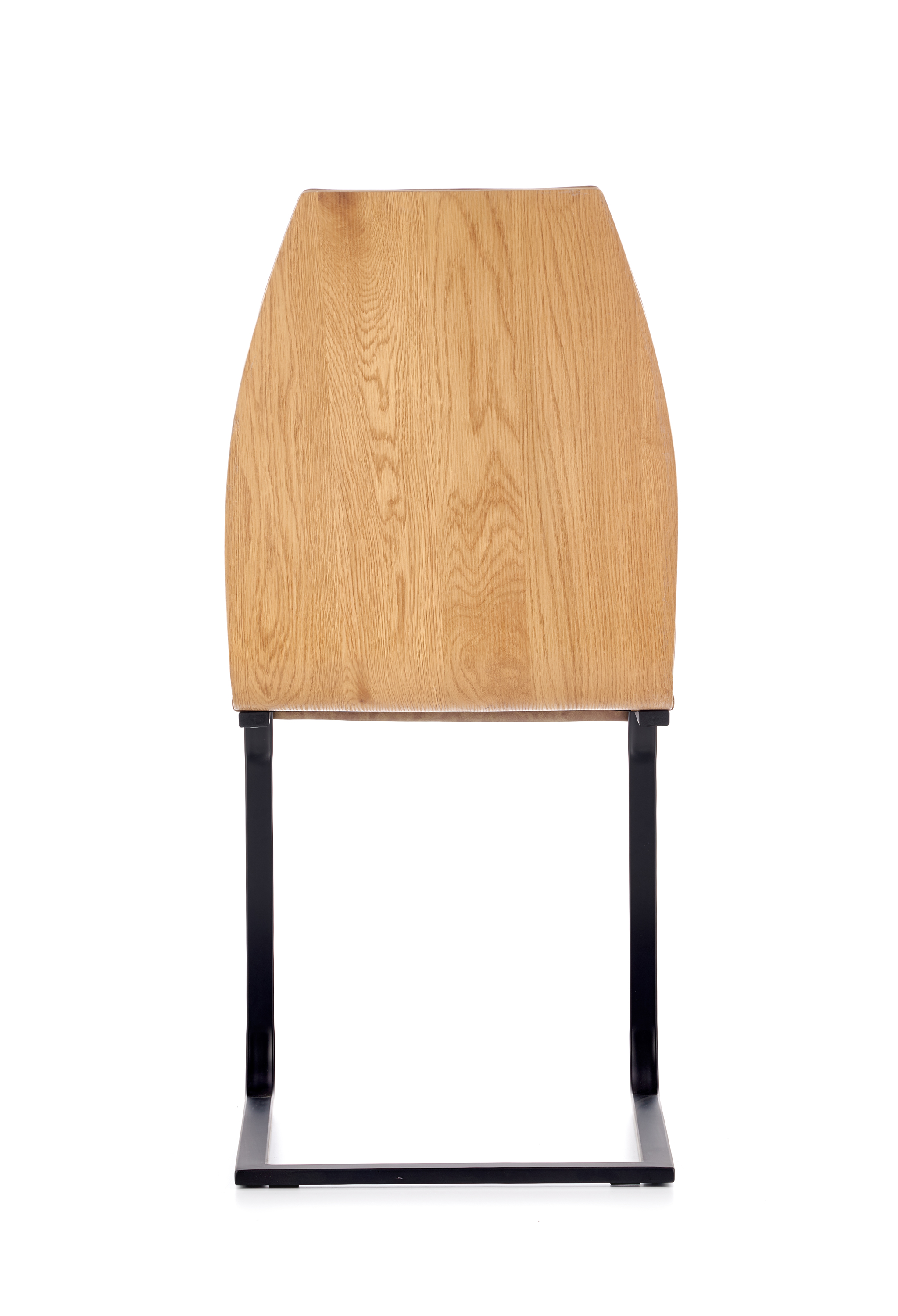 Krzesło tapicerowane K265 - czarny / brązowy / dąb miodowy krzesło tapicerowane k265 - czarny / brązowy / dąb miodowy