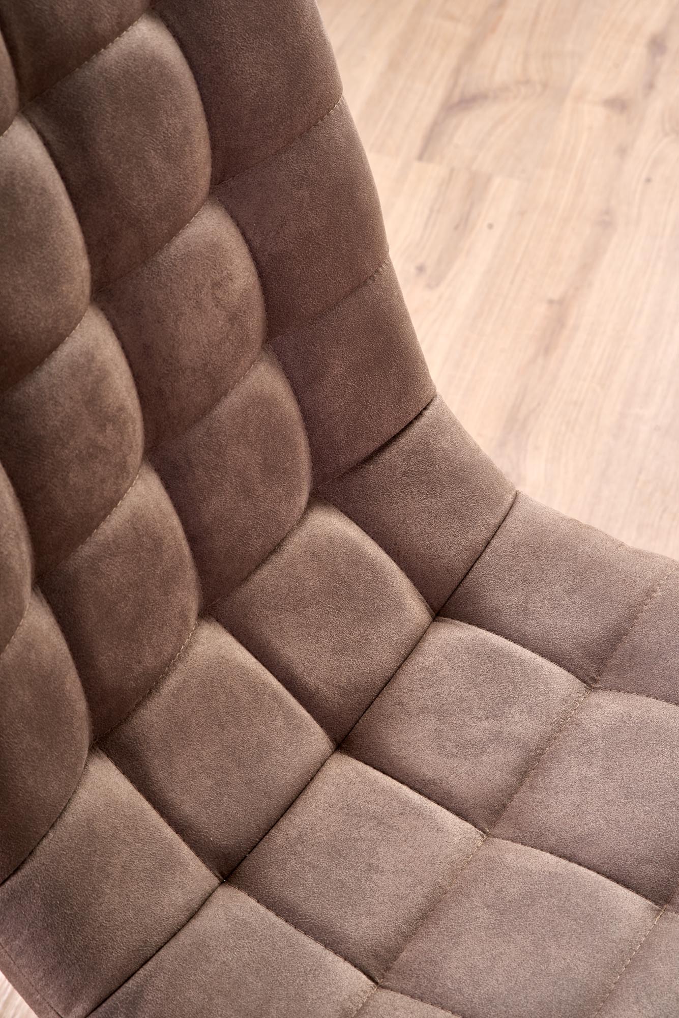 Krzesło tapicerowane K280 - brązowy / czarny krzesło tapicerowane k280 - brązowy / czarny