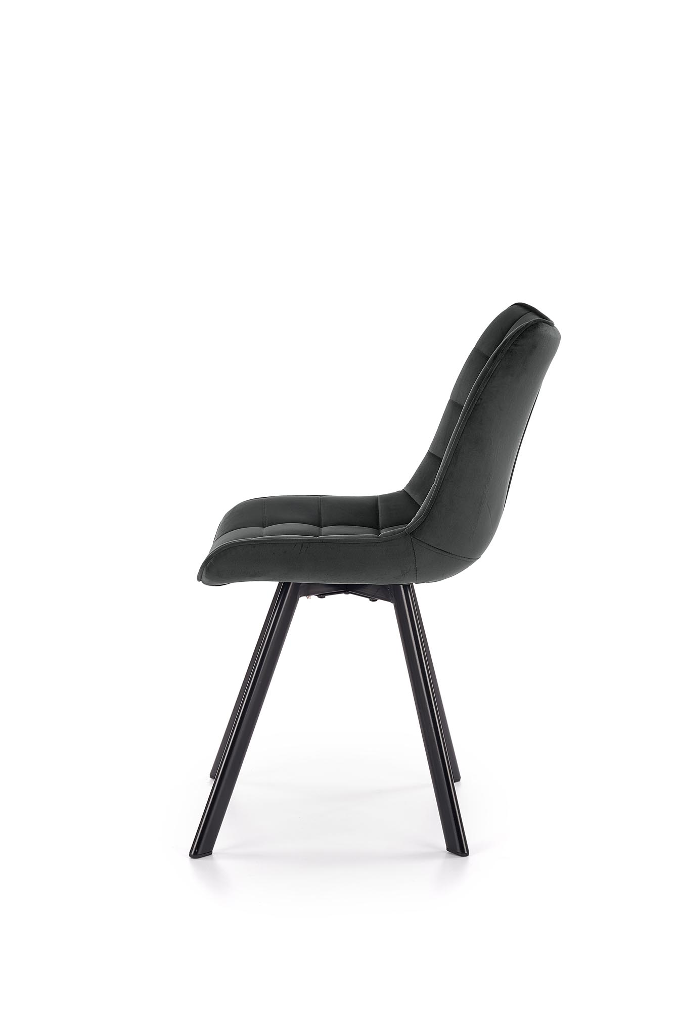 Krzesło tapicerowane K332 na metalowych nogach - ciemny popiel krzesło tapicerowane k332 - czarne/ciemny popiel
