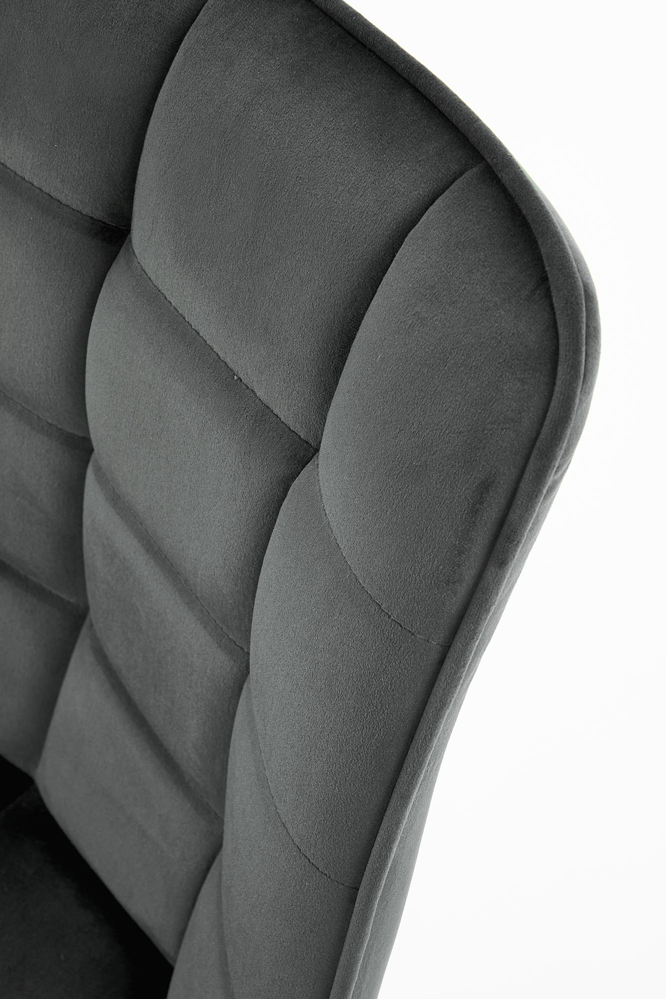 Krzesło tapicerowane K332 na metalowych nogach - ciemny popiel krzesło tapicerowane k332 - czarne/ciemny popiel