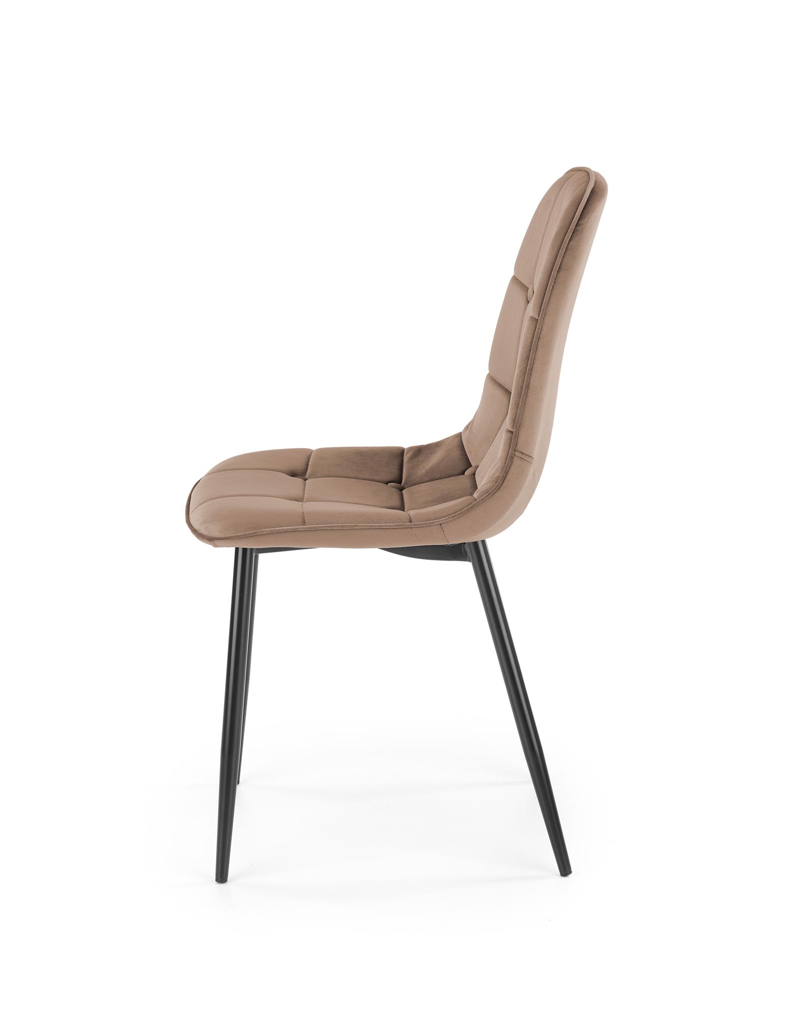 Krzesło tapicerowane K417 - beżowy velvet krzesło tapicerowane k417 - beżowy velvet