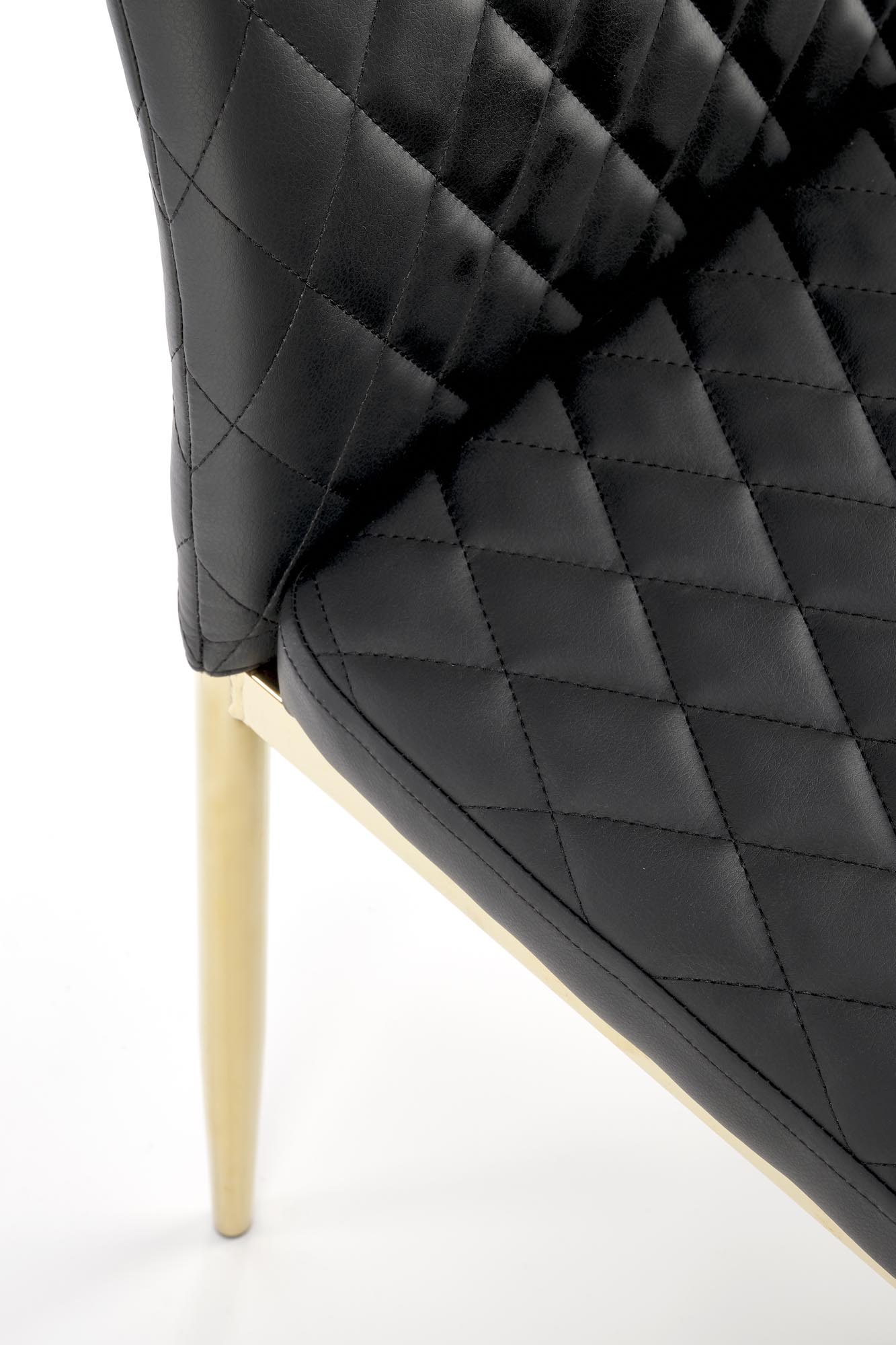 Krzesło tapicerowane K501 - czarny / złoty krzesło tapicerowane k501 - czarny / złoty