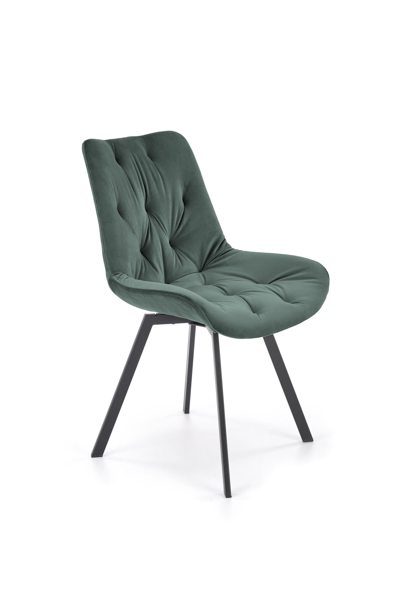 Krzesło tapicerowane K519 - ciemny zielony krzesło tapicerowane k519 - ciemny zielony
