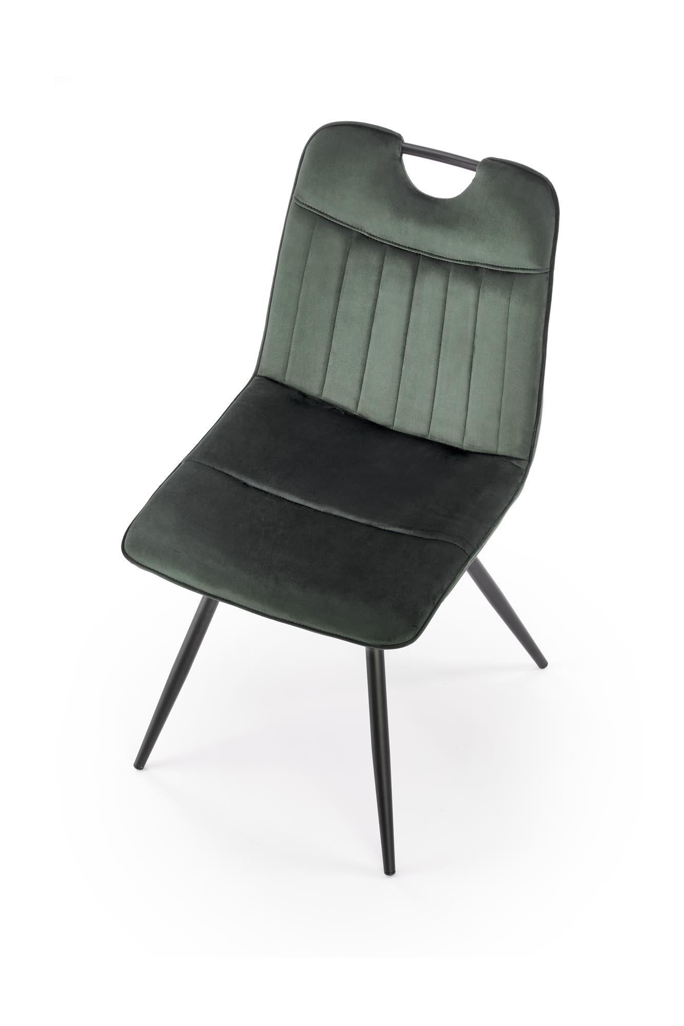 Krzesło tapicerowane K521 - ciemny zielony krzesło tapicerowane k521 - ciemny zielony