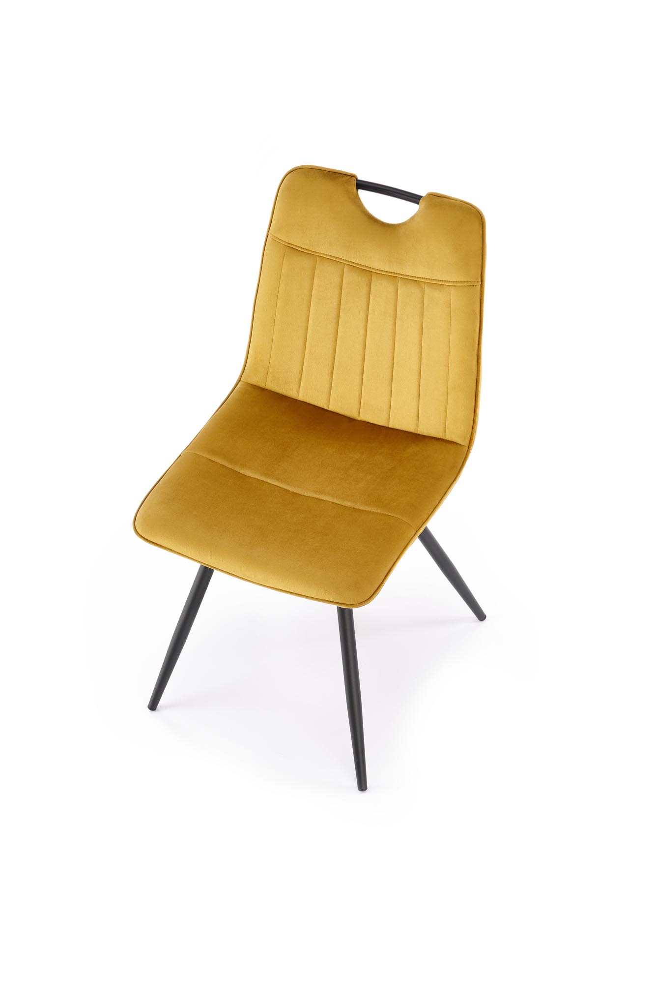 Krzesło tapicerowane K521 - musztardowy krzesło tapicerowane k521 - musztardowy