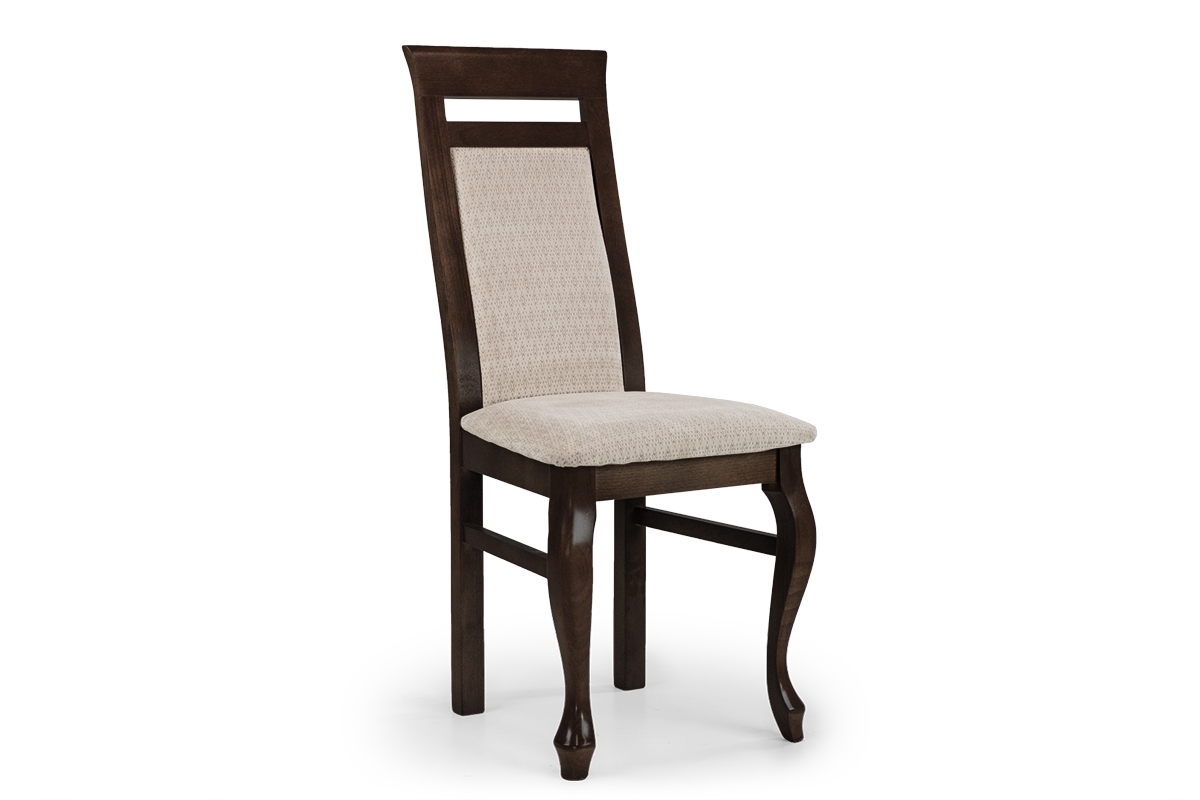 Krzesło tapicerowane Palermo - tkanina Austin 02, drewno brąz - Wyprzedaż krzesło do jadalni 
