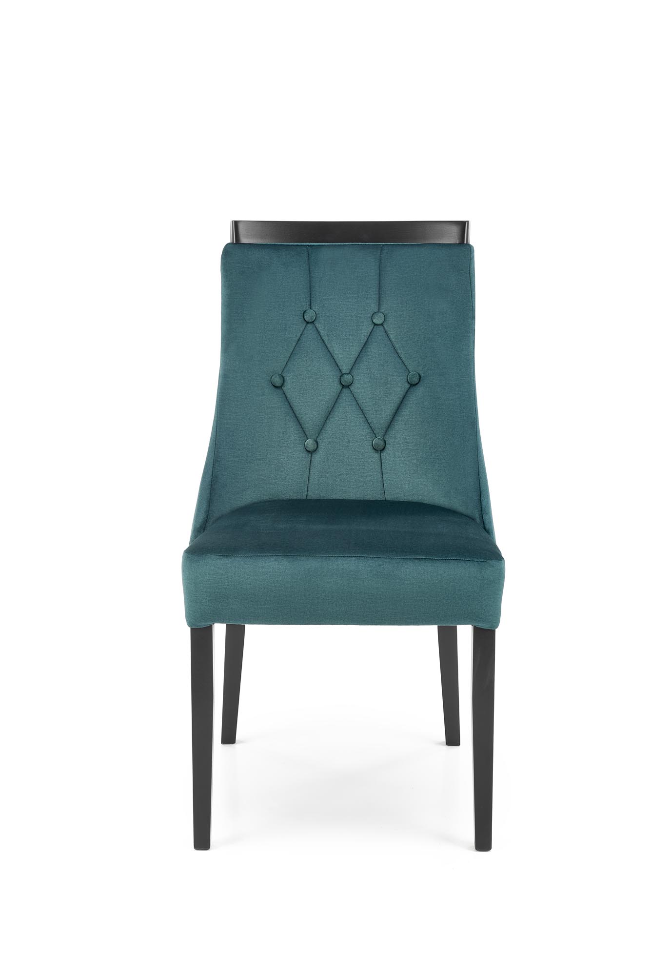 Krzesło tapicerowane Royal - czarny / ciemna zieleń krzesło tapicerowane royal - czarny / ciemna zieleń