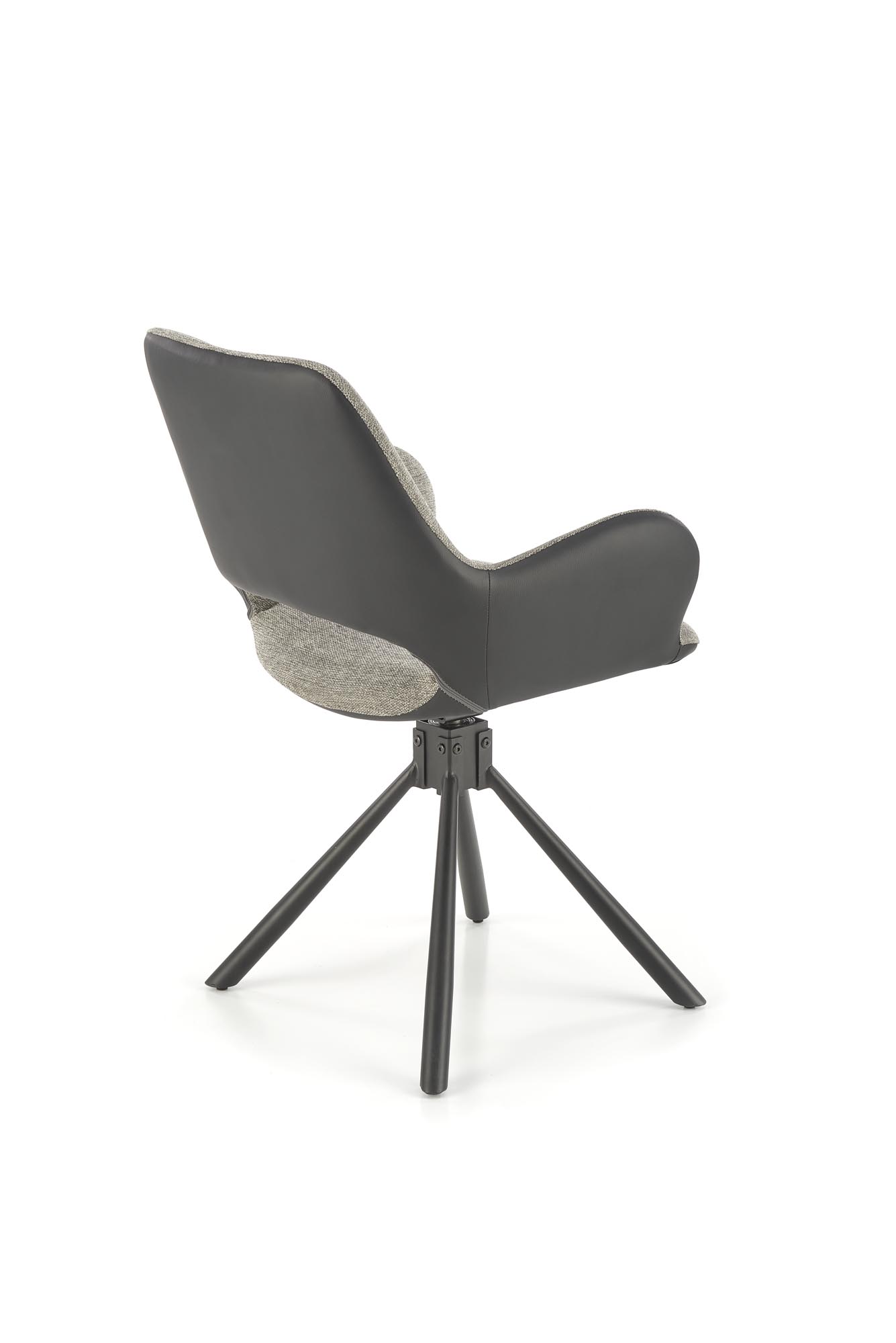 Krzesło tapicerowane z obrotowym siedziskiem K494 - popielaty / czarny krzesło tapicerowane z obrotowym siedziskiem k494 - popielaty / czarny