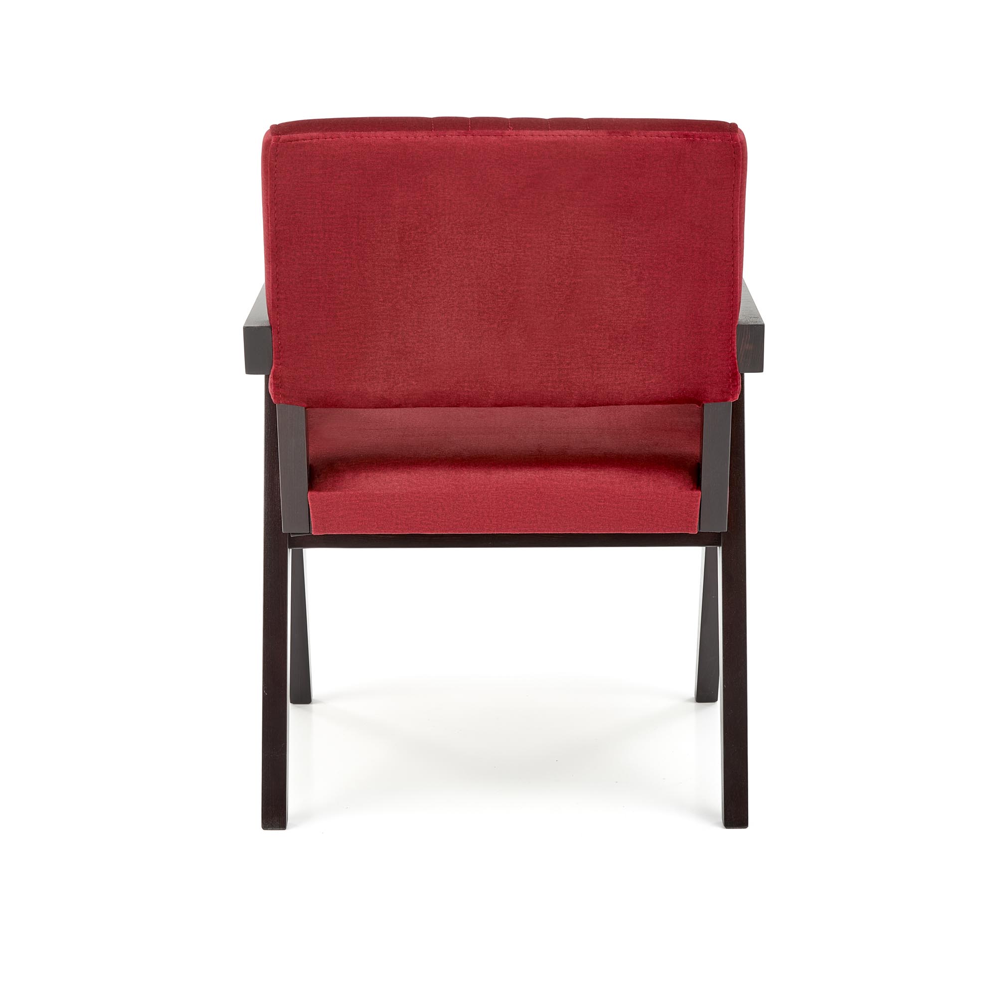 Krzesło tapicerowane z podłokietnikami Memory - heban / bordo krzesło tapicerowane z podłokietnikami memory - heban / bordo