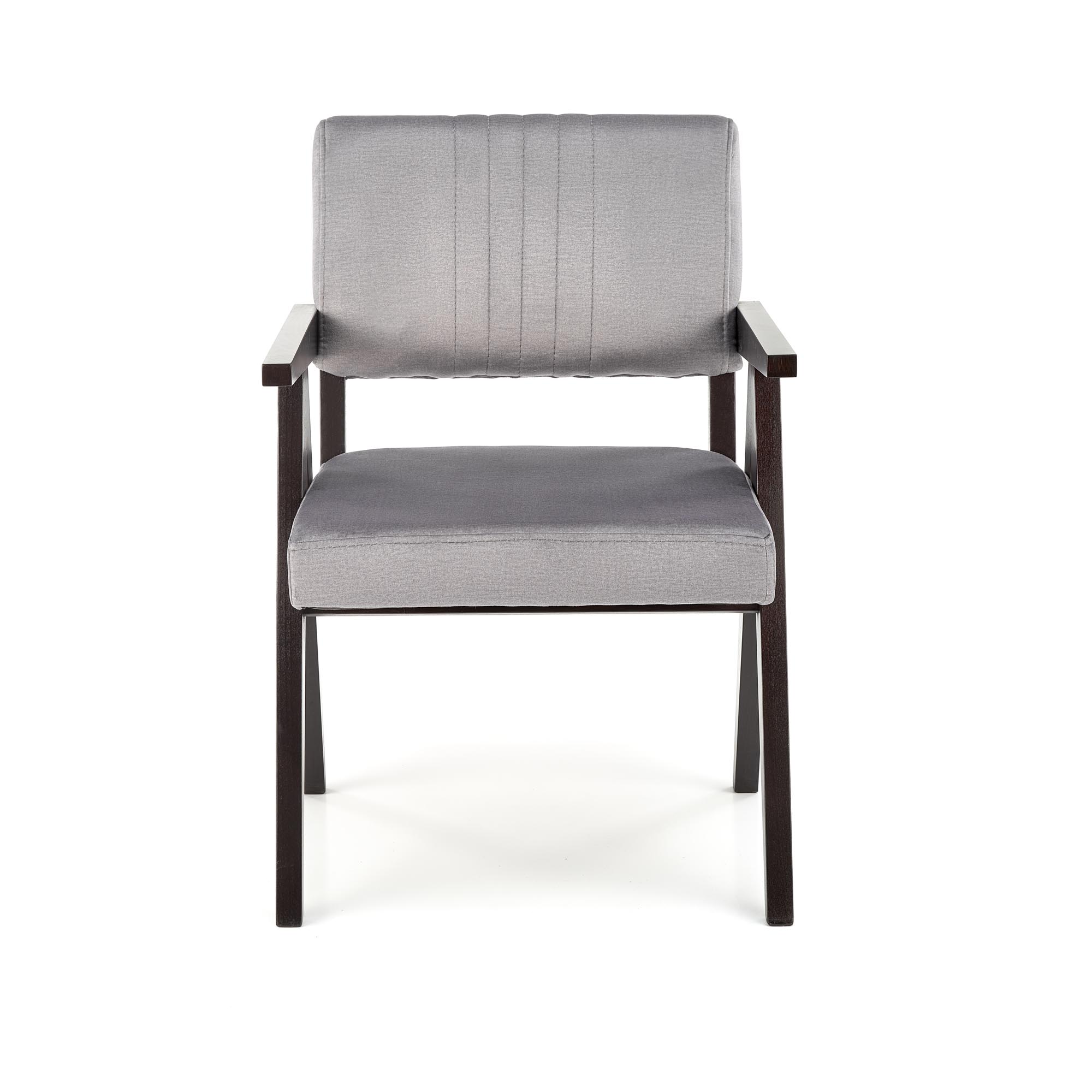 Krzesło tapicerowane z podłokietnikami Memory - heban / popiel krzesło tapicerowane z podłokietnikami memory - heban / popiel