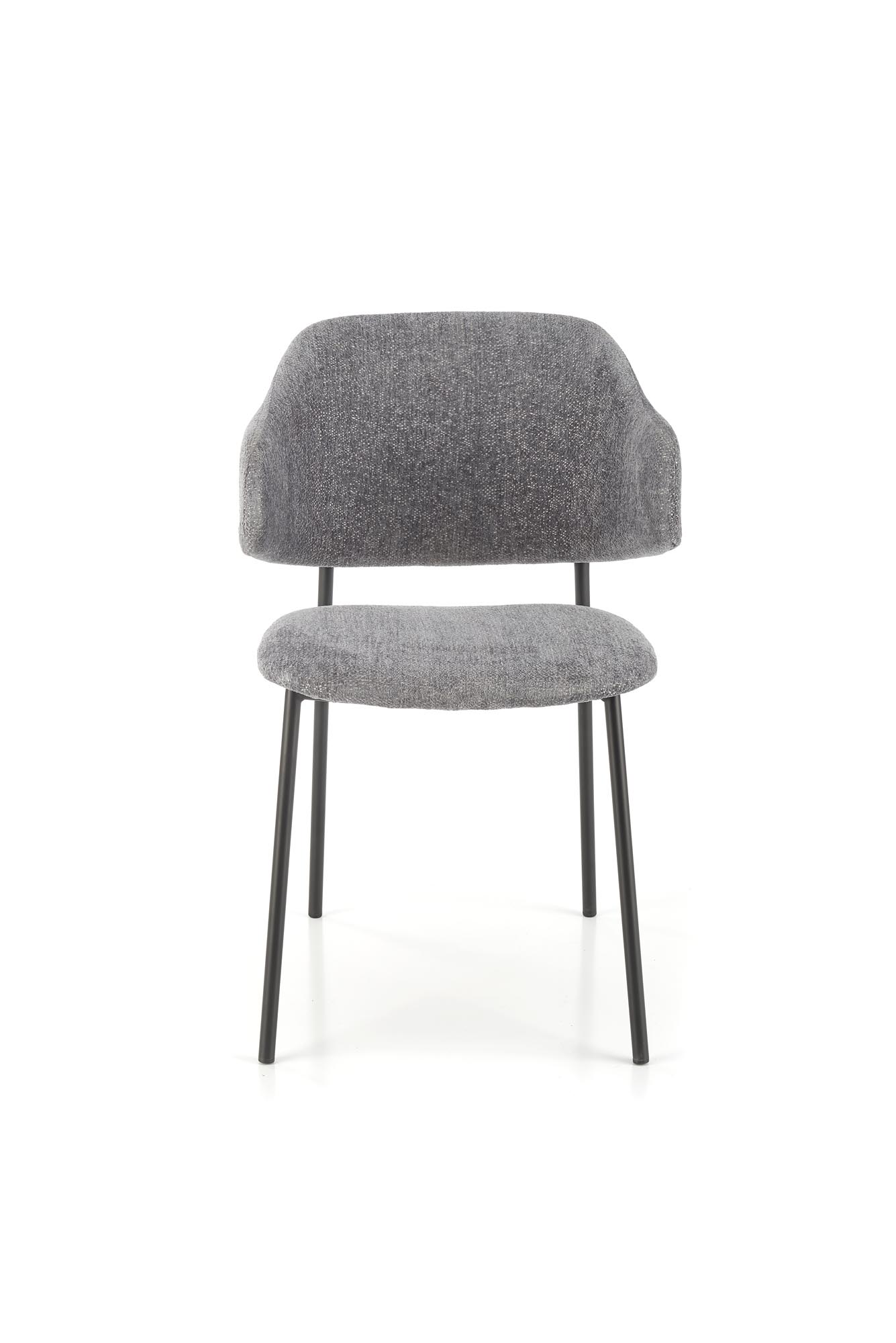 Krzesło tapicerowane z profilowanym oparciem K497 - jasny popielaty krzesło tapicerowane z profilowanym oparciem k497 - jasny popielaty