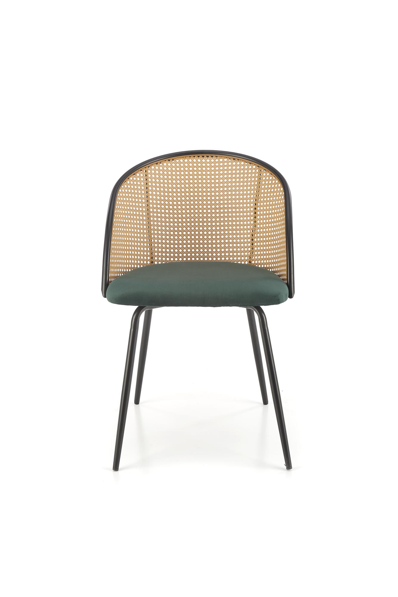 Krzesło z tapicerowanym siedziskiem K508 - ciemna zieleń krzesło z tapicerowanym siedziskiem k508 - ciemna zieleń