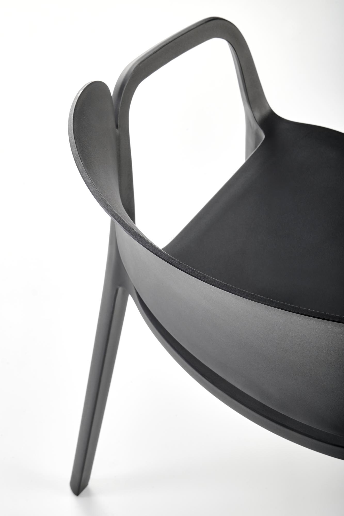 Krzesło z tworzywa sztucznego K491 - czarny krzesło z tworzywa sztucznego k491 - czarny