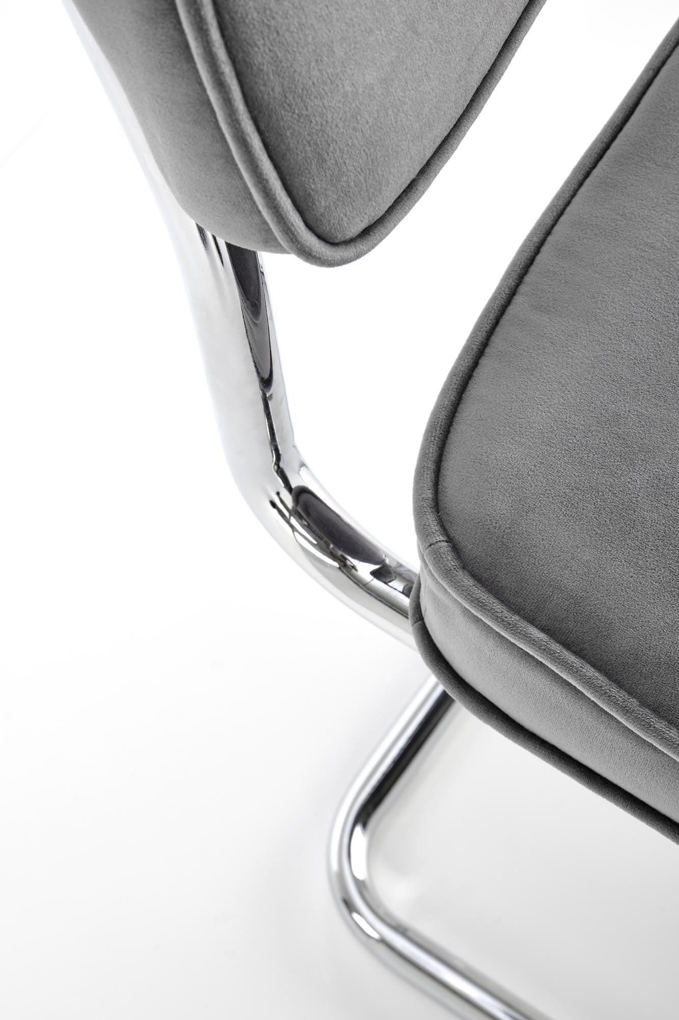 Krzeszło metalowe K510 - popielaty krzeszło metalowe k510 - popielaty