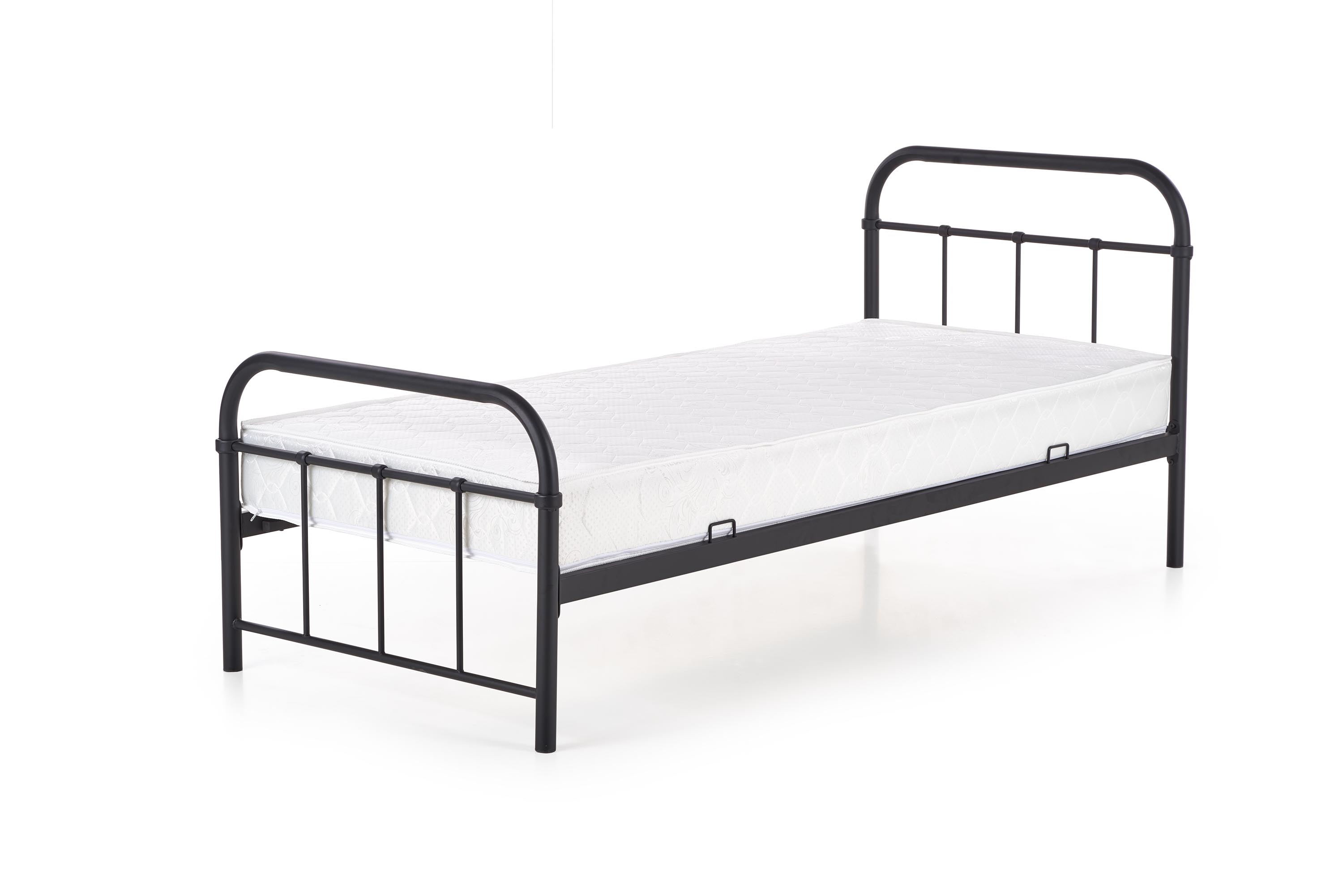 Łóżko do sypialni Linda 90X200 czarne łóżko młodzieżowe 