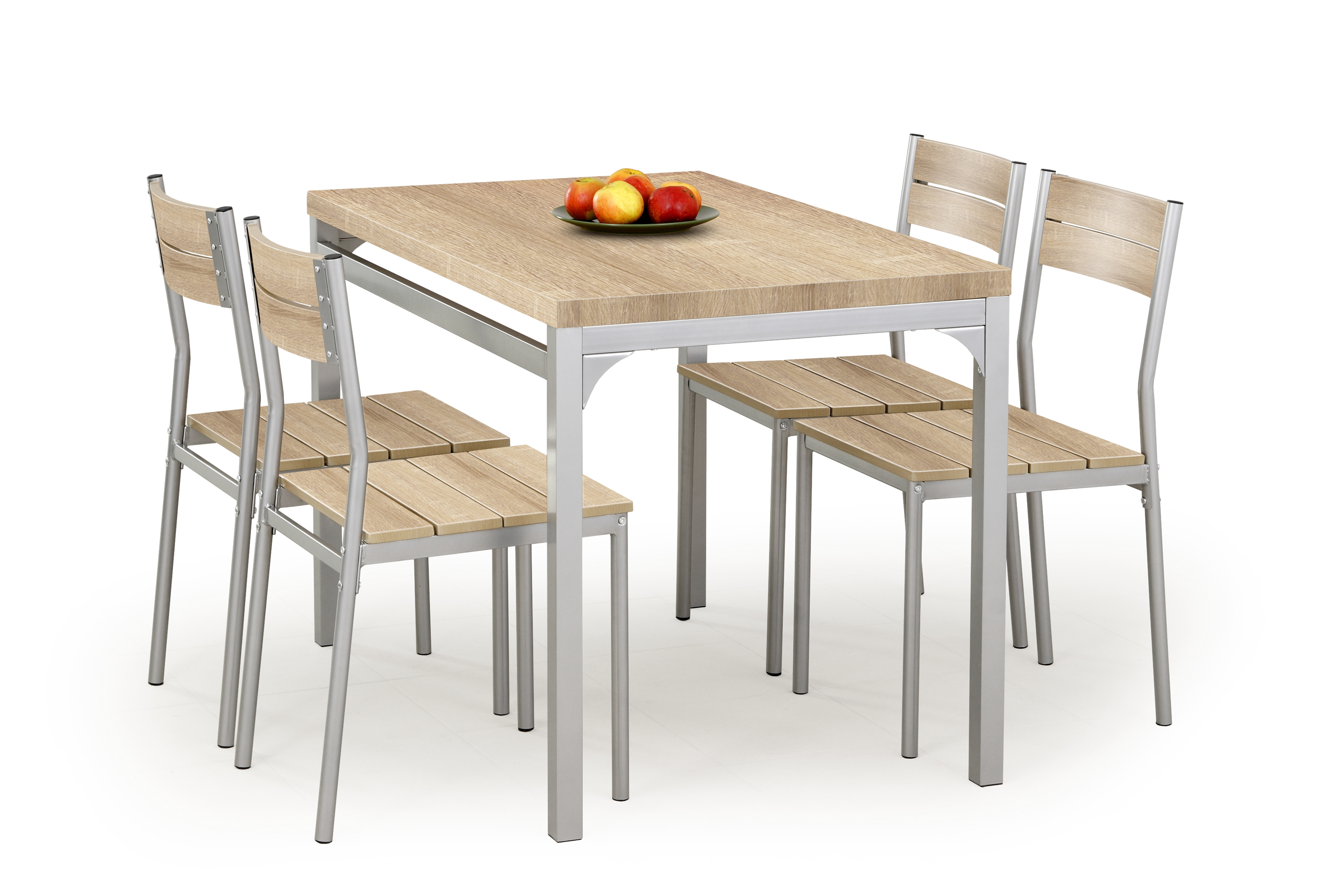 MALCOLM zestaw stół + 4 krzesła dąb sonoma malcolm zestaw stół + 4 krzesła dąb sonoma