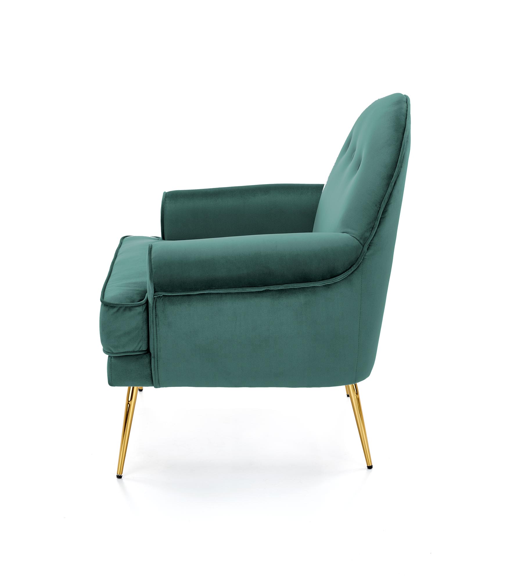 SANTI fotel wypoczynkowy ciemny zielony / złoty santi fotel wypoczynkowy ciemny zielony / złoty