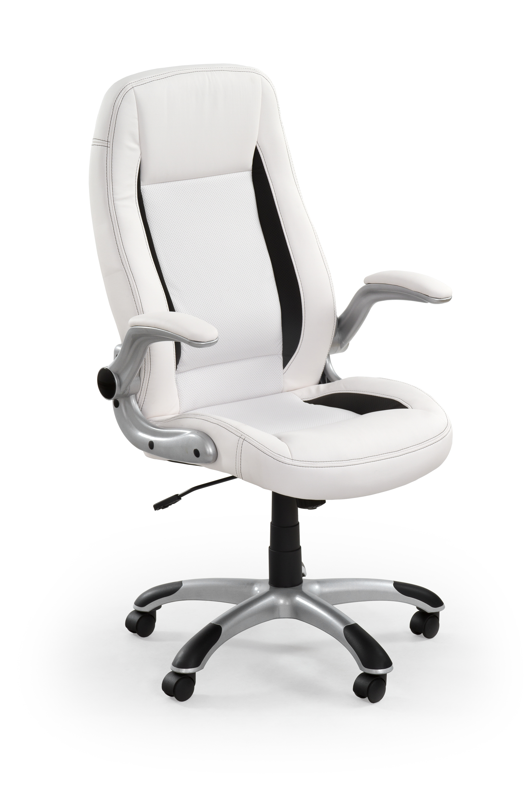 Nowoczesny fotel biurowy Saturn - biały saturn fotel gabinetowy biały