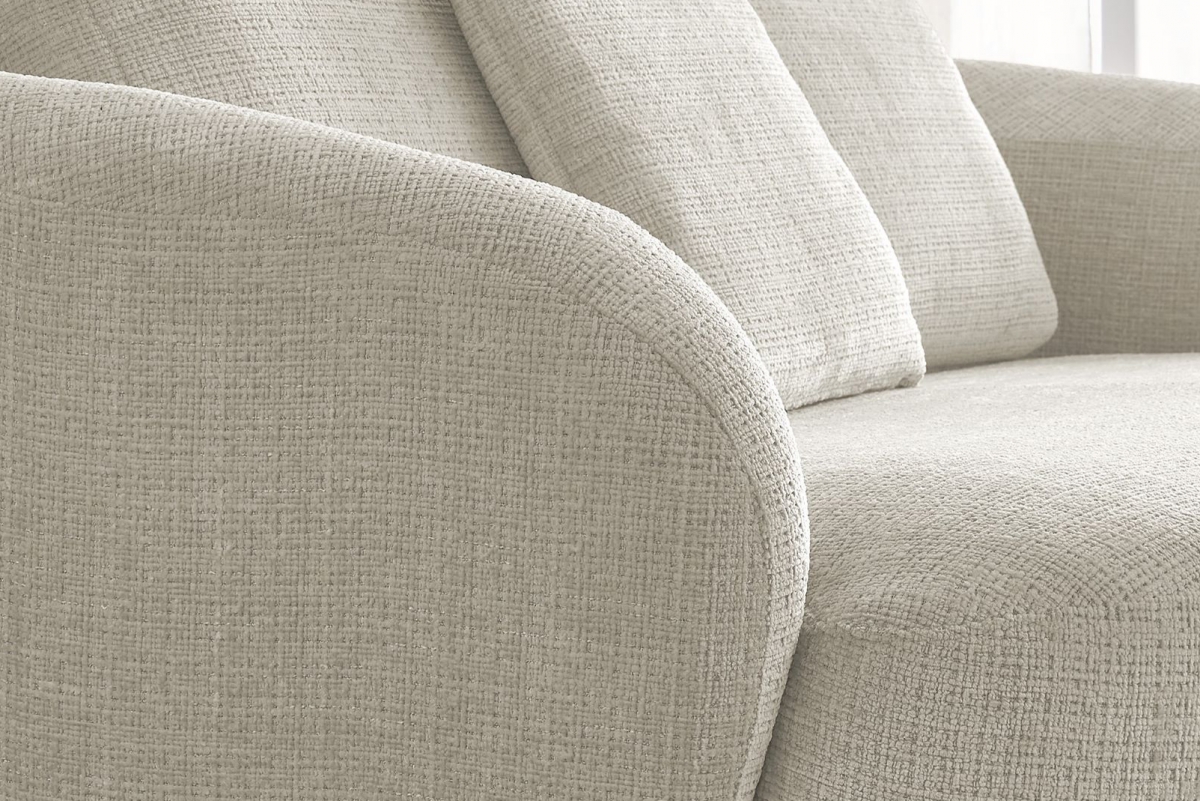 Sofa Finezal dwuosobowa - beżowy szenil Cremona 02