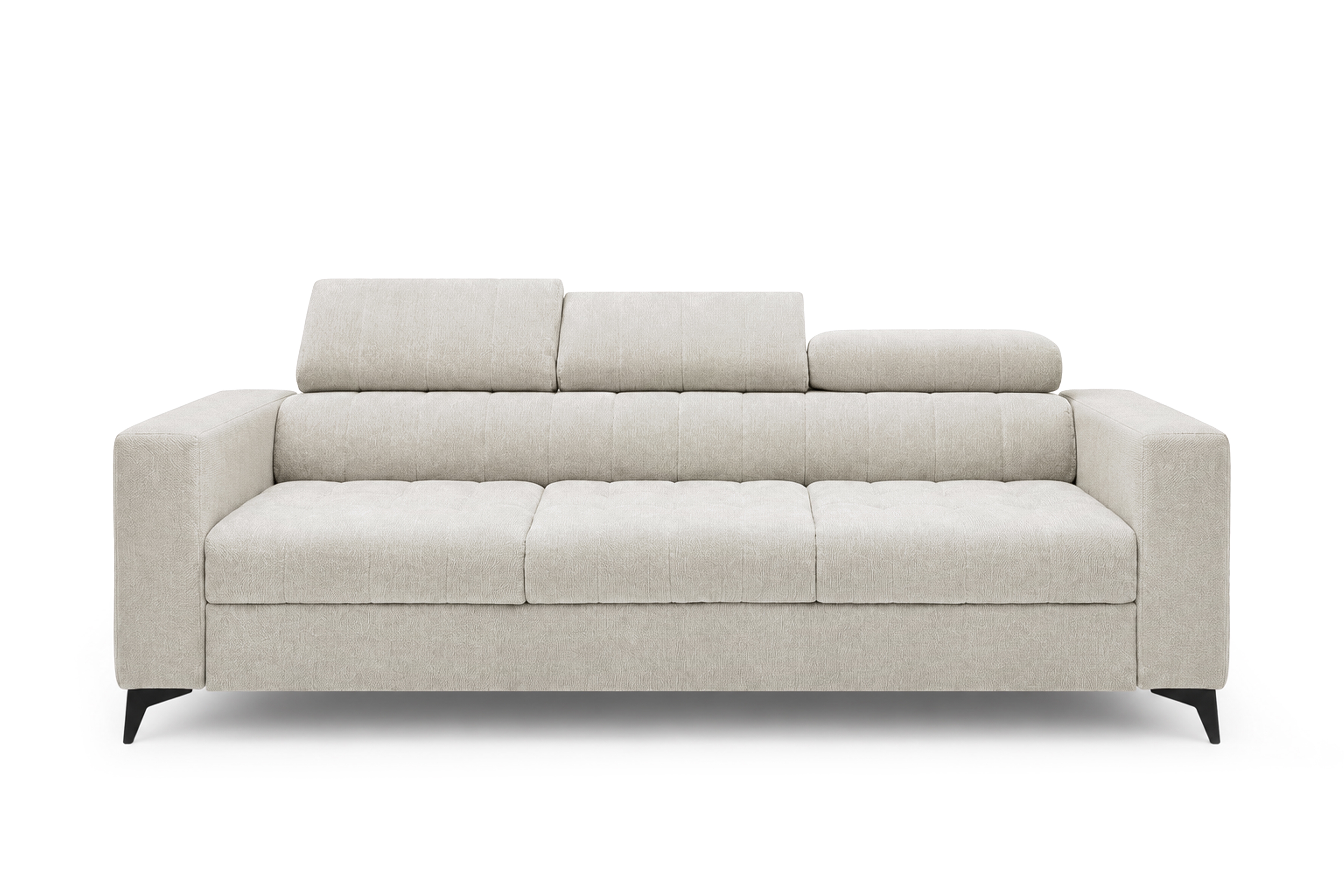 Sofa Nardo z funkcją spania - jasny beżowy szenil Vibe 06
