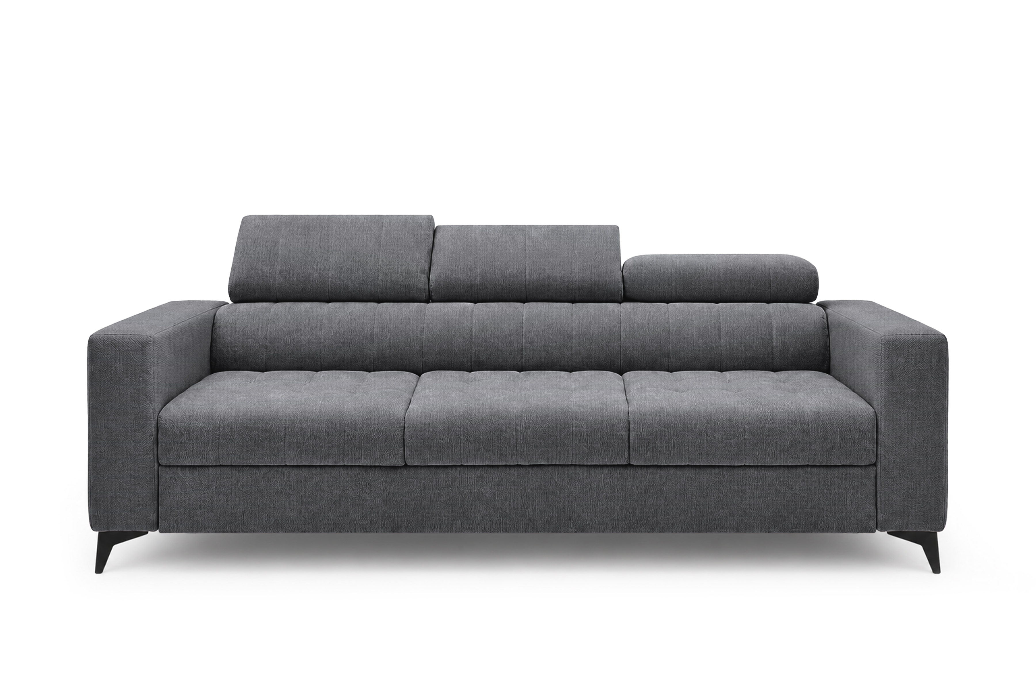Sofa Nardo z funkcją spania - szary szenil Vibe 95