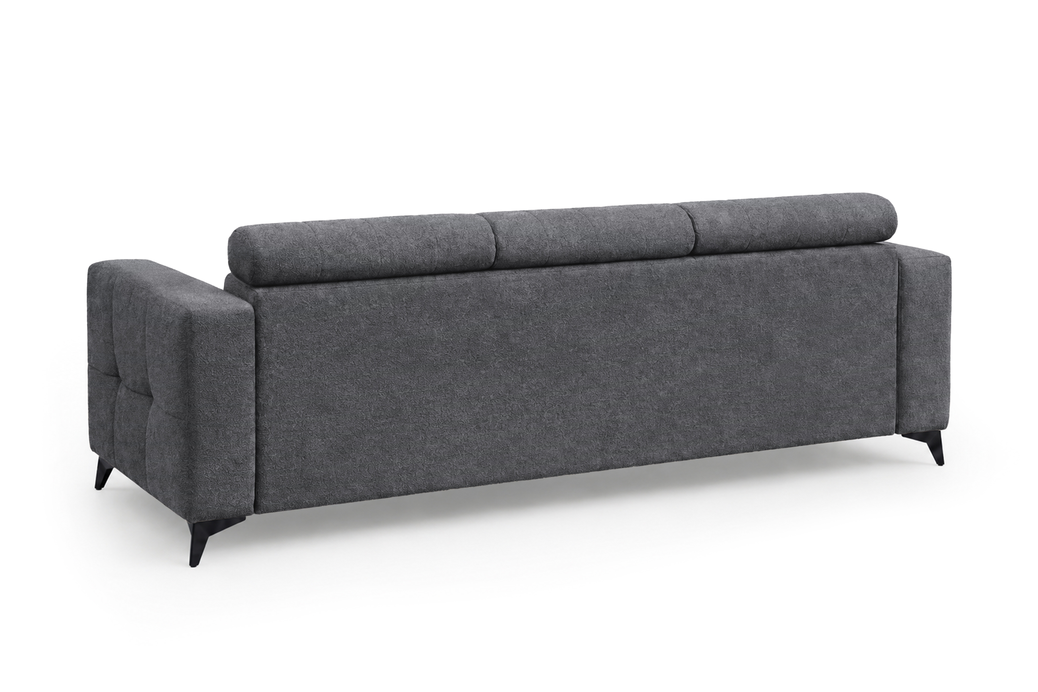 Sofa Nardo z funkcją spania - szary szenil Vibe 95