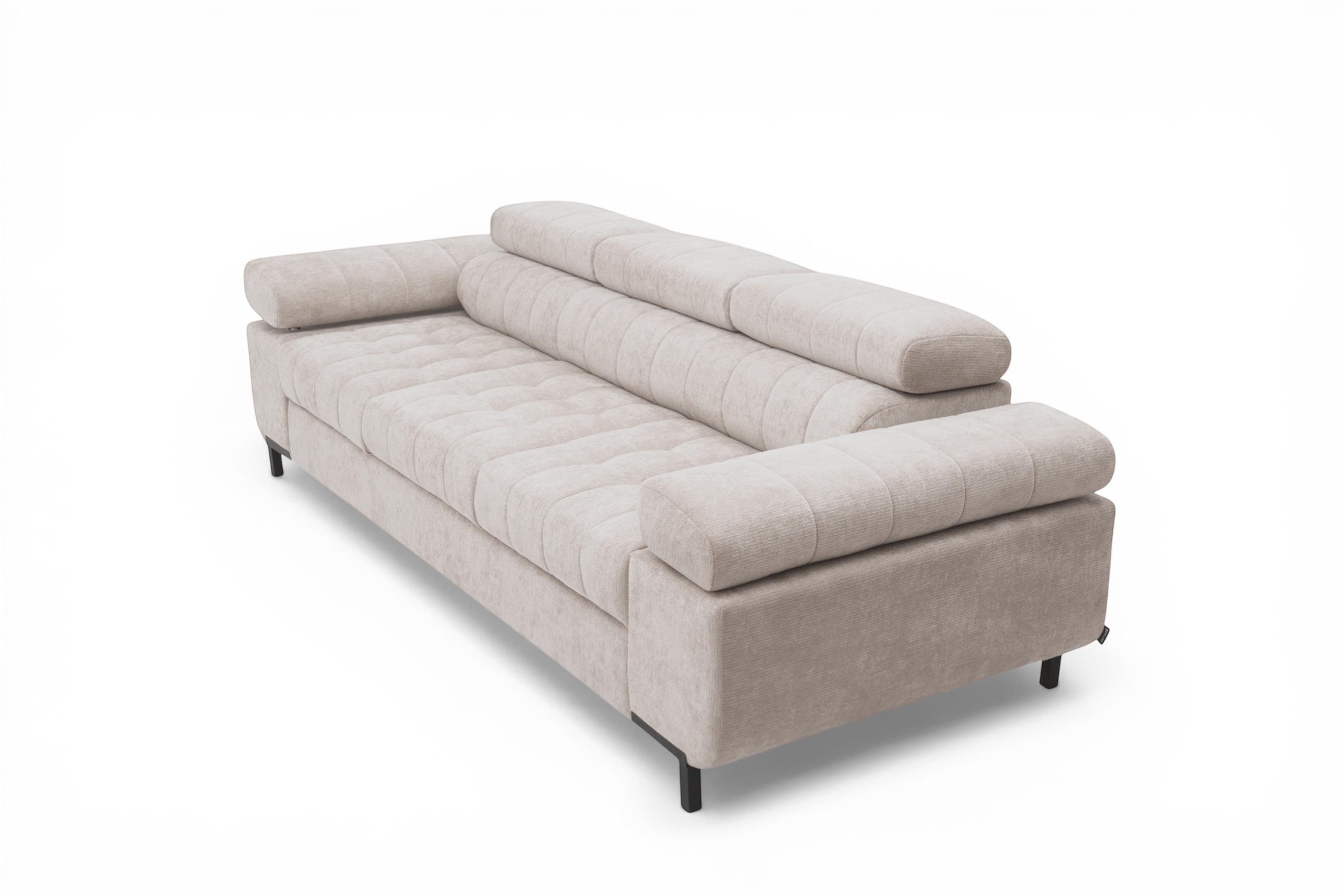 Sofa trzyosobowa Tyrion z funkcją spania - beżowy szenil Vibe 08
