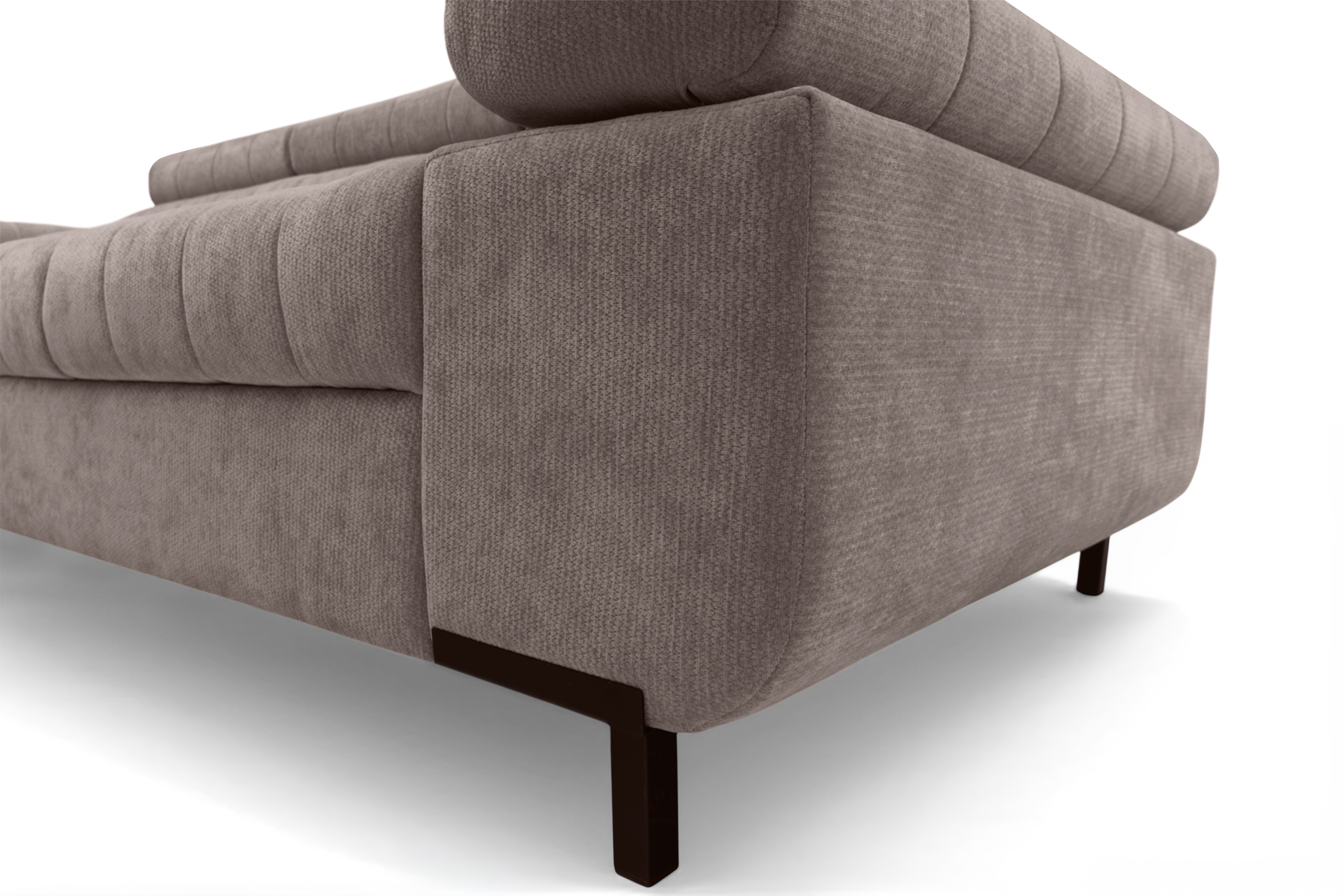Sofa trzyosobowa Tyrion z funkcją spania - brązowy szenil Vibe 21