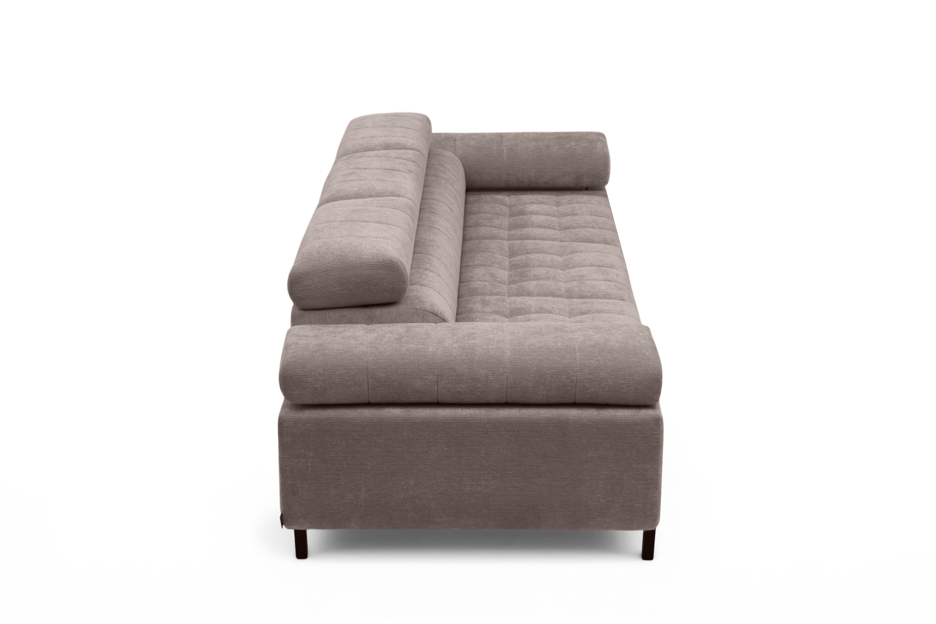 Sofa trzyosobowa Tyrion z funkcją spania - brązowy szenil Vibe 21