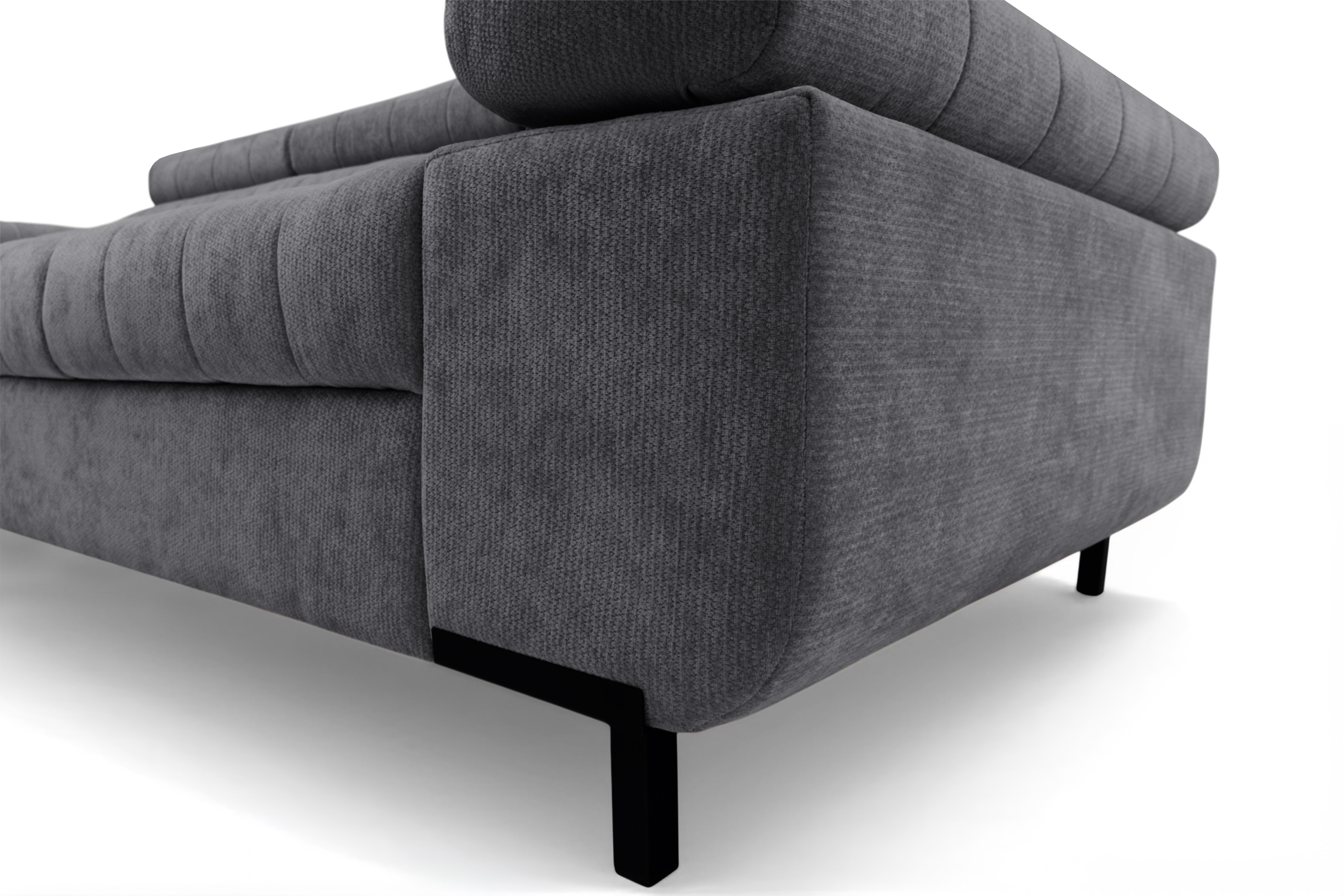 Sofa trzyosobowa Tyrion z funkcją spania - szary szenil Vibe 95
