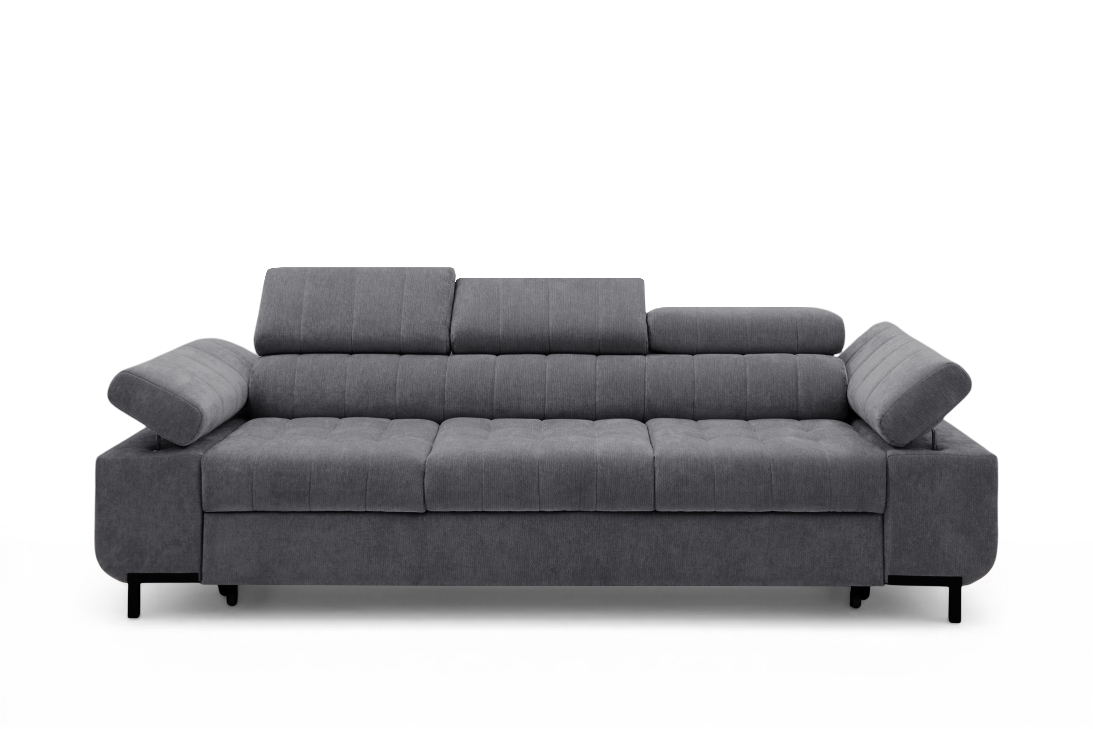 Sofa trzyosobowa Tyrion z funkcją spania - szary szenil Vibe 95
