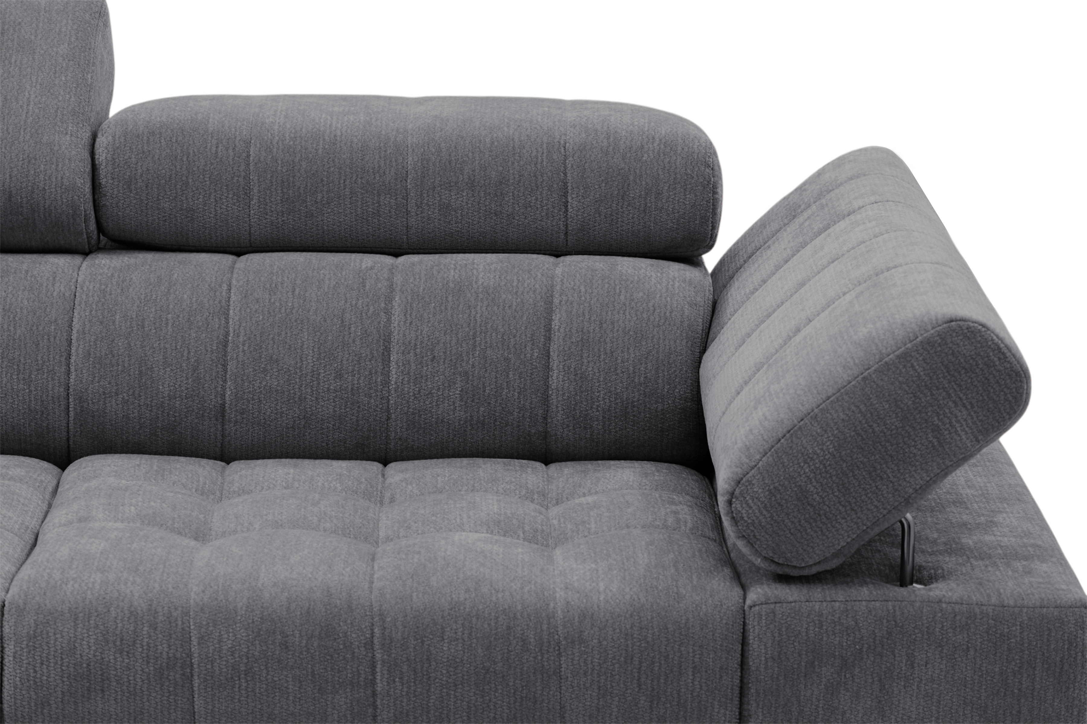 Sofa trzyosobowa Tyrion z funkcją spania - szary szenil Vibe 95