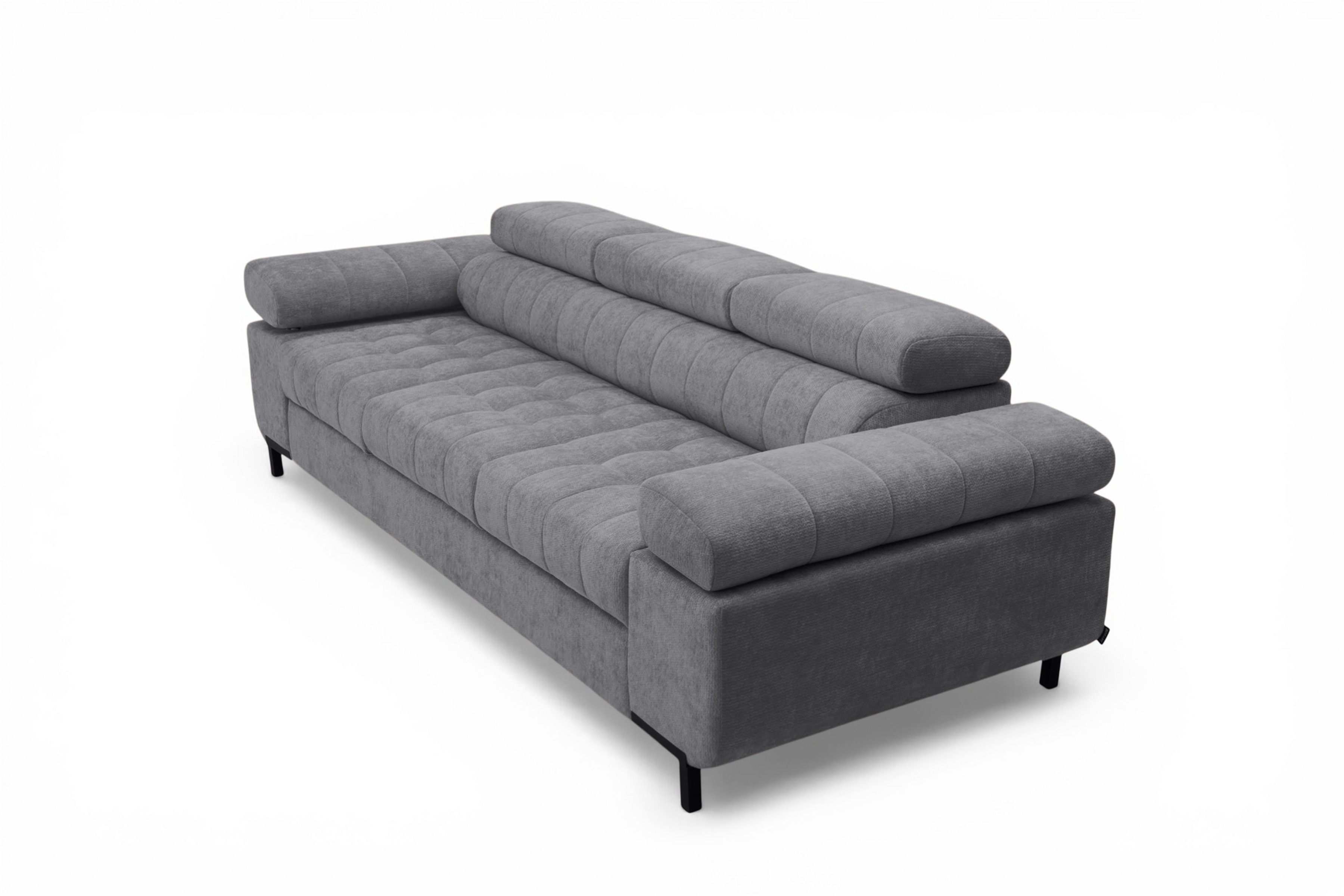 Sofa trzyosobowa Tyrion z funkcją spania - szary szenil Vibe 95