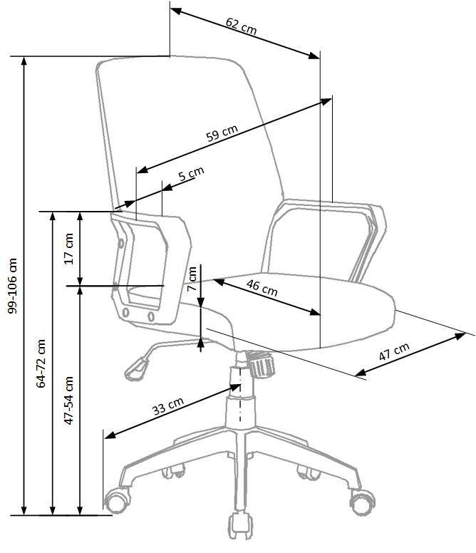Nowoczesny fotel biurowy Spin 2 - beż / biały spin 2 fotel pracowniczny beżowy / biały