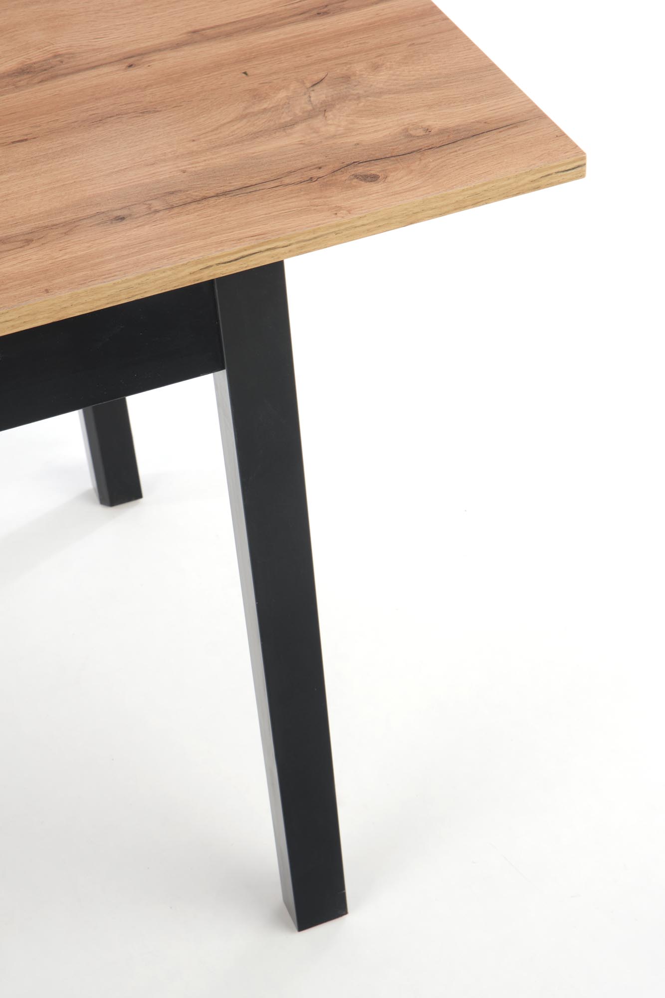 Stół rozkładany Greg - dąb wotan / czarny stół rozkładany greg - dąb wotan / czarny