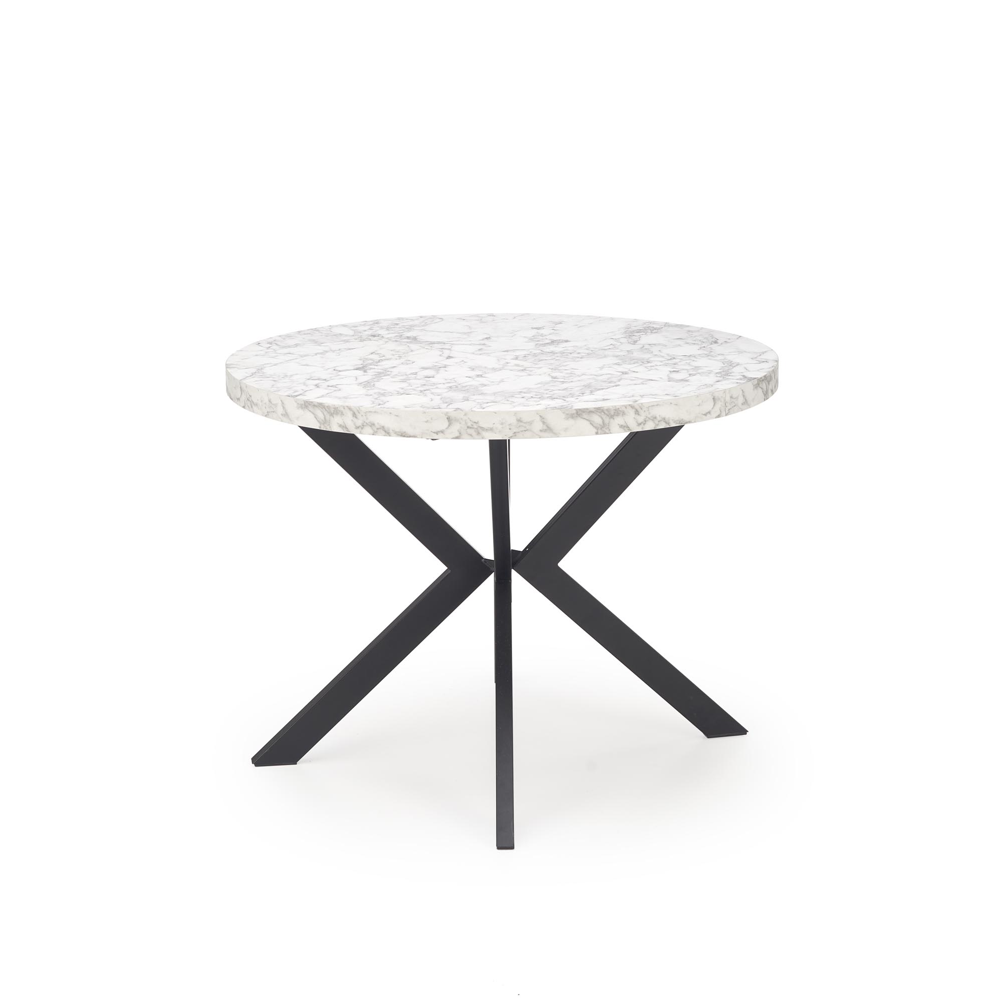 Stół rozkładany Peroni - biały marmur / czarny stół rozkładany peroni - biały marmur / czarny