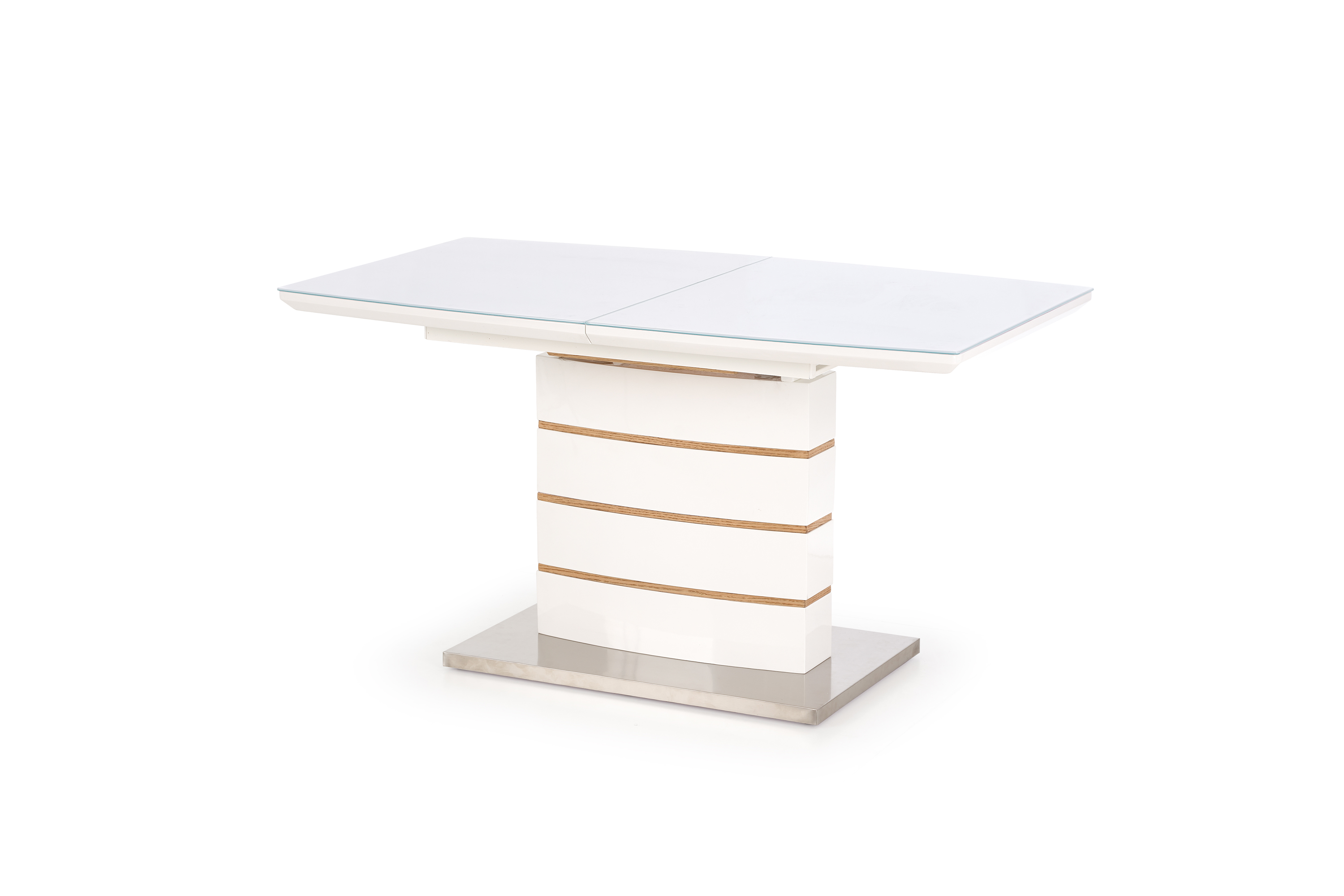 Stół rozkładany Toronto - biały / dąb złoty stół rozkładany toronto - biały / dąb złoty