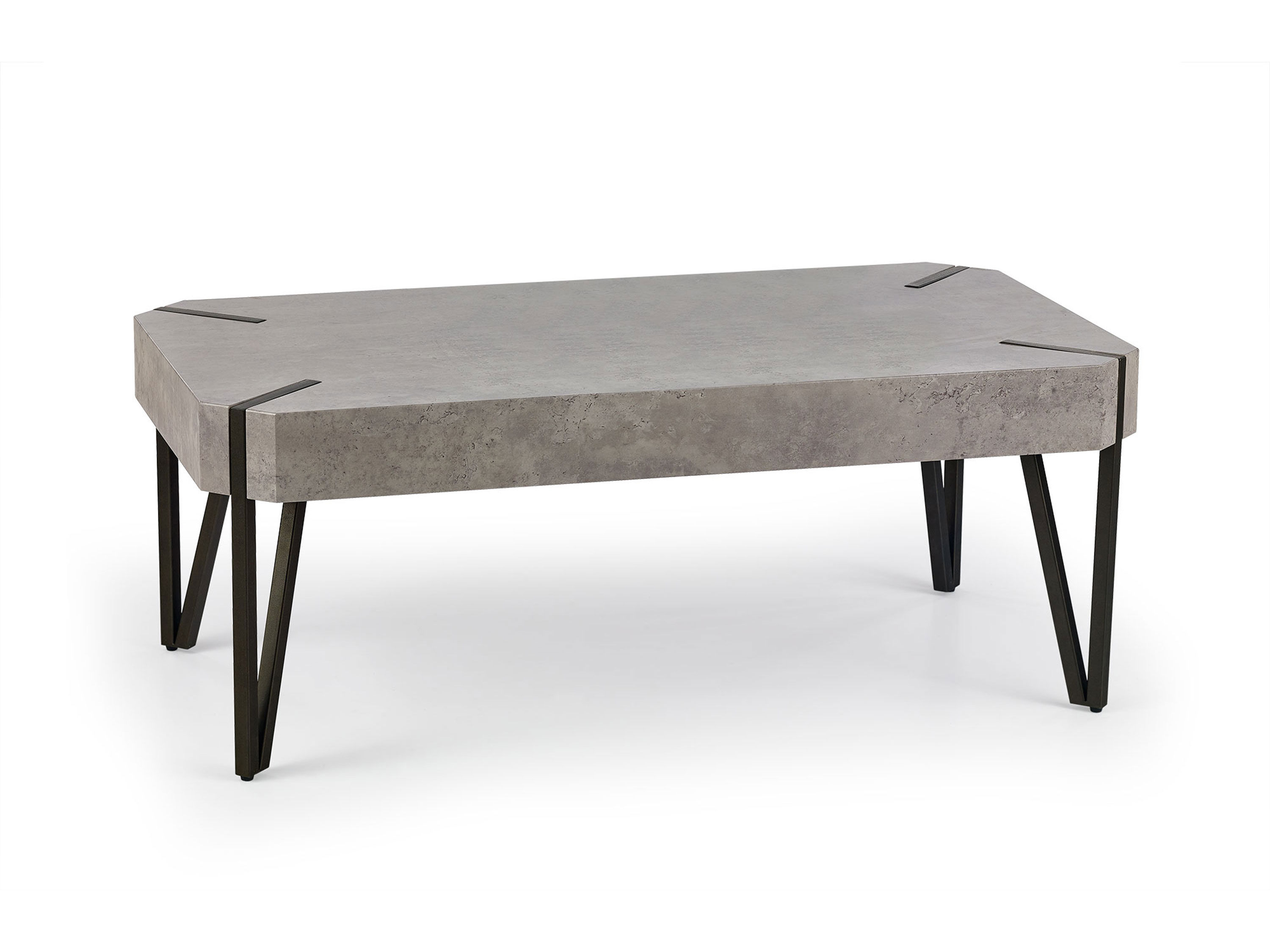 Stolik kawowy EMILY beton/czarny stolik kawowy emily beton/czarny