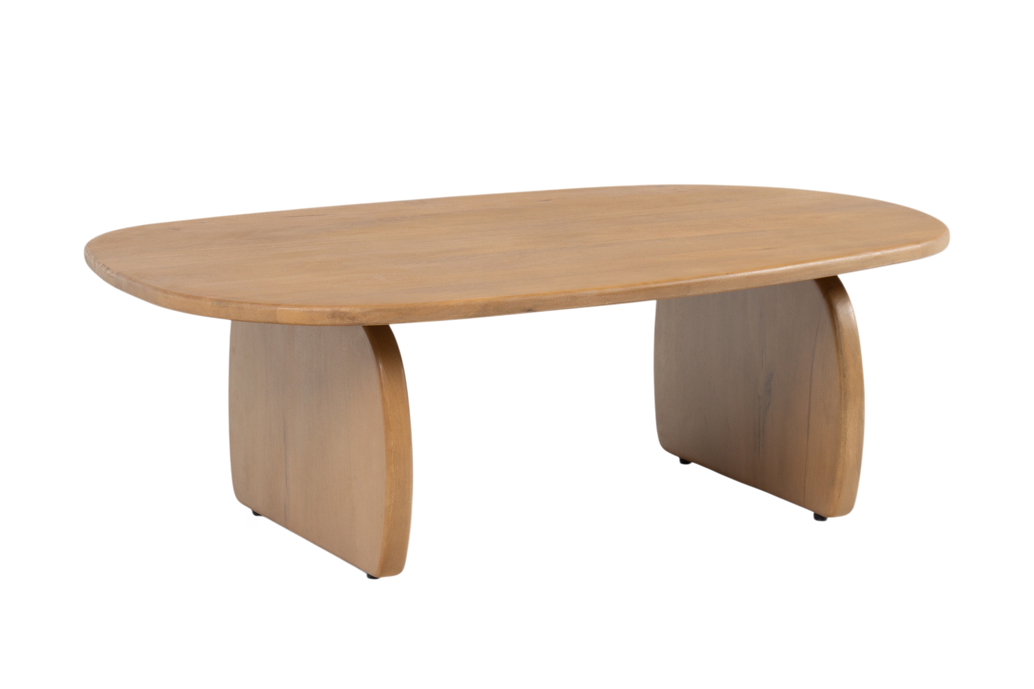 Stolik kawowy Moku owalny 110x70 cm - drewno mango Naturalny