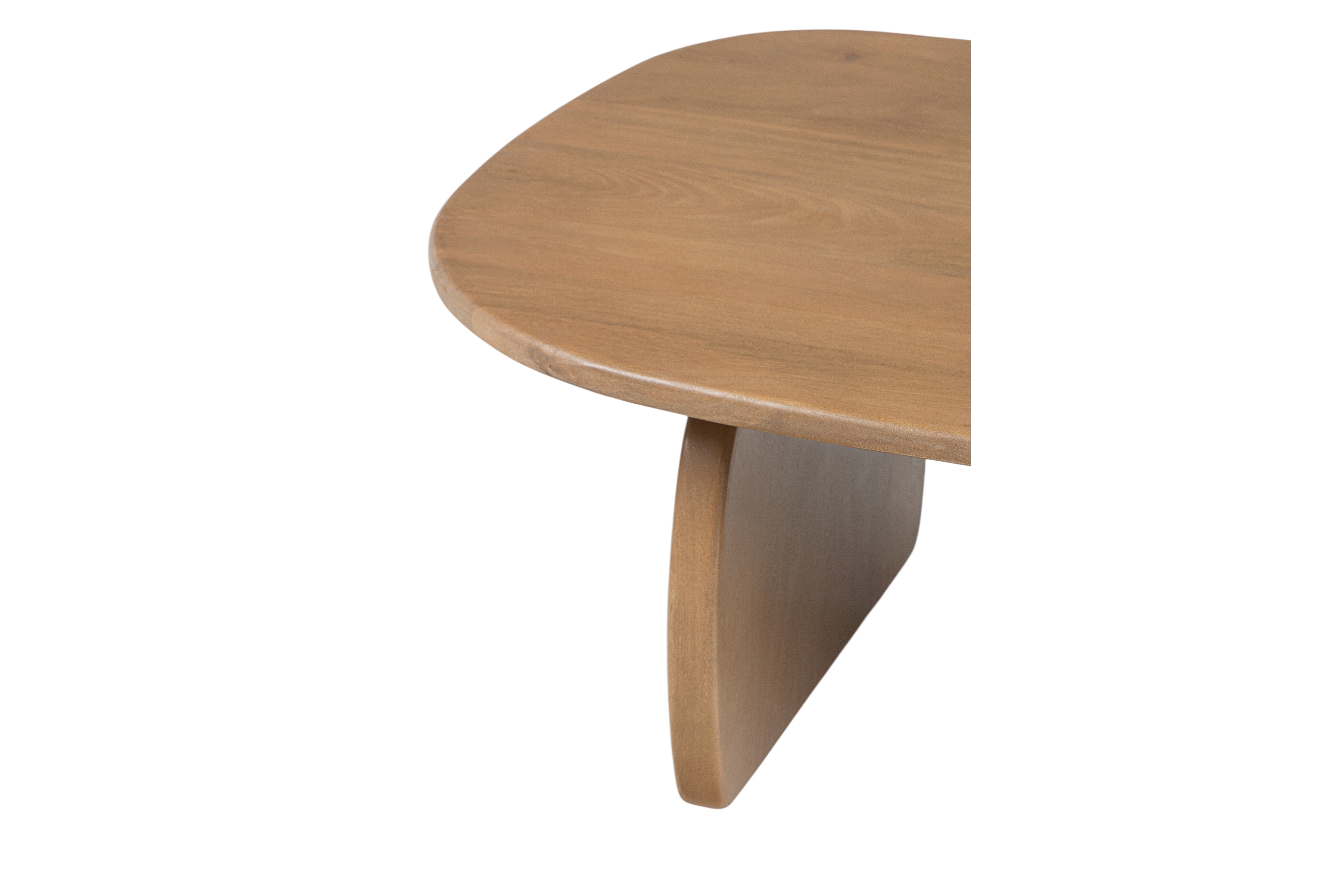 Stolik kawowy Moku owalny 110x70 cm - drewno mango Naturalny