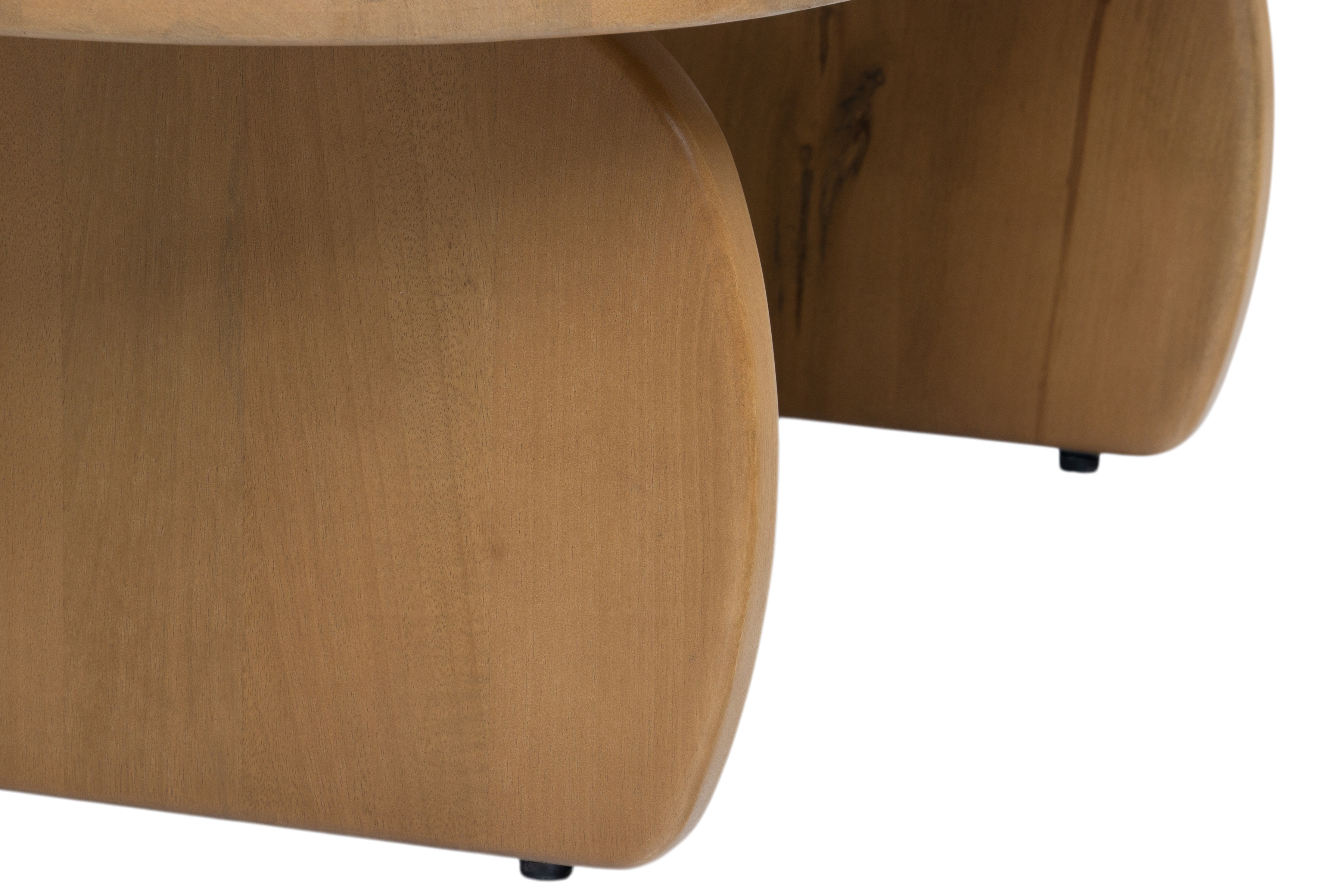 Stolik kawowy Moku owalny 110x70 cm - drewno mango Naturalny