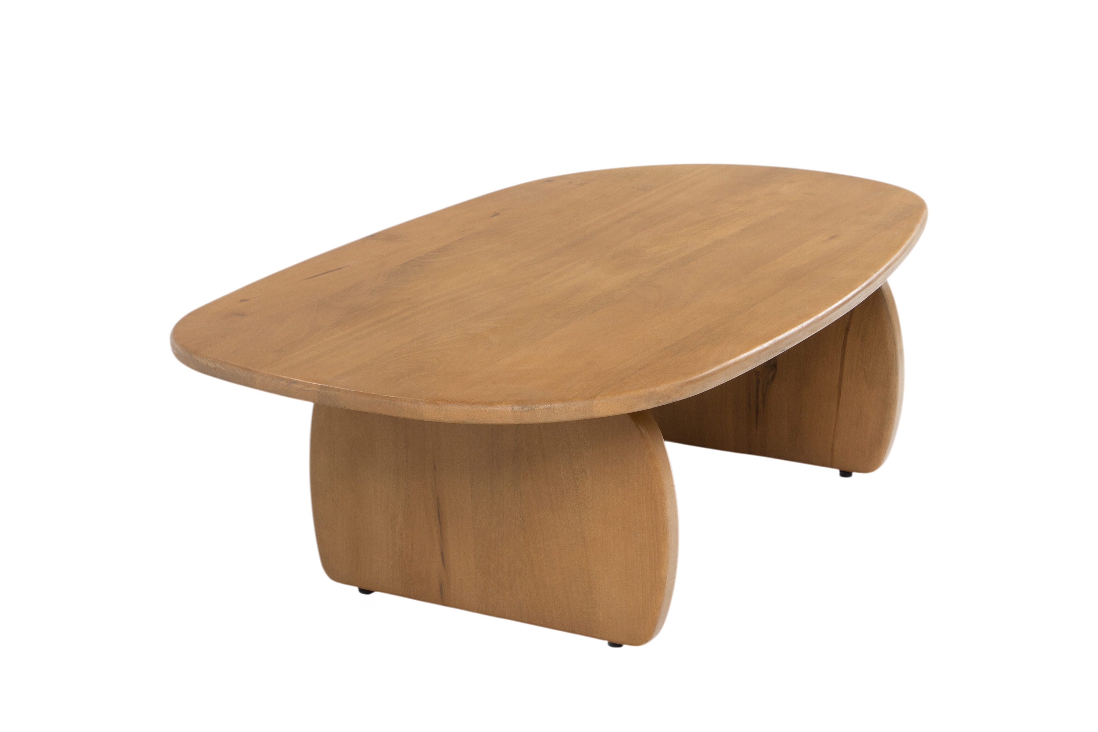 Stolik kawowy Moku owalny 110x70 cm - drewno mango Naturalny