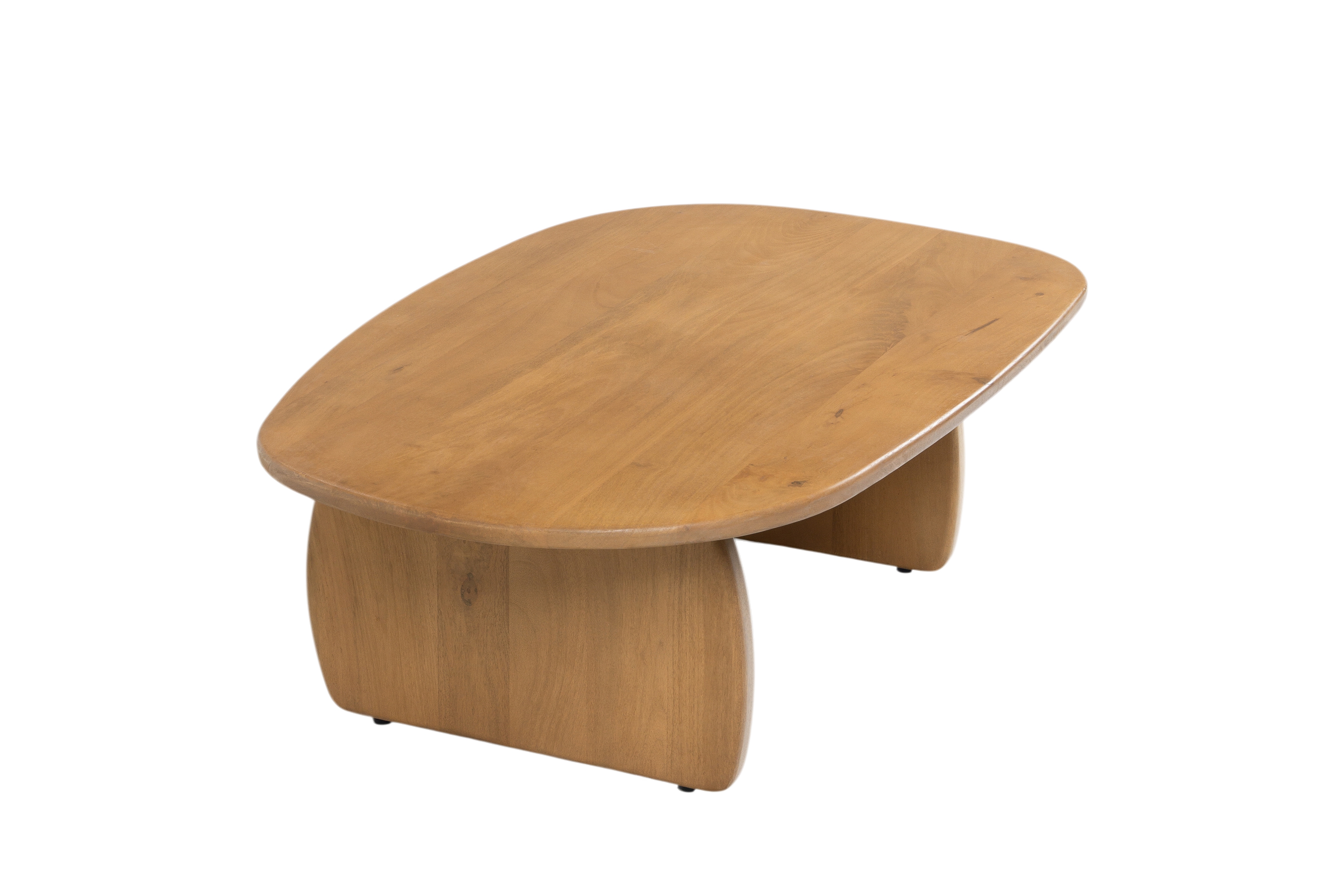Stolik kawowy Moku owalny 110x70 cm - drewno mango Naturalny