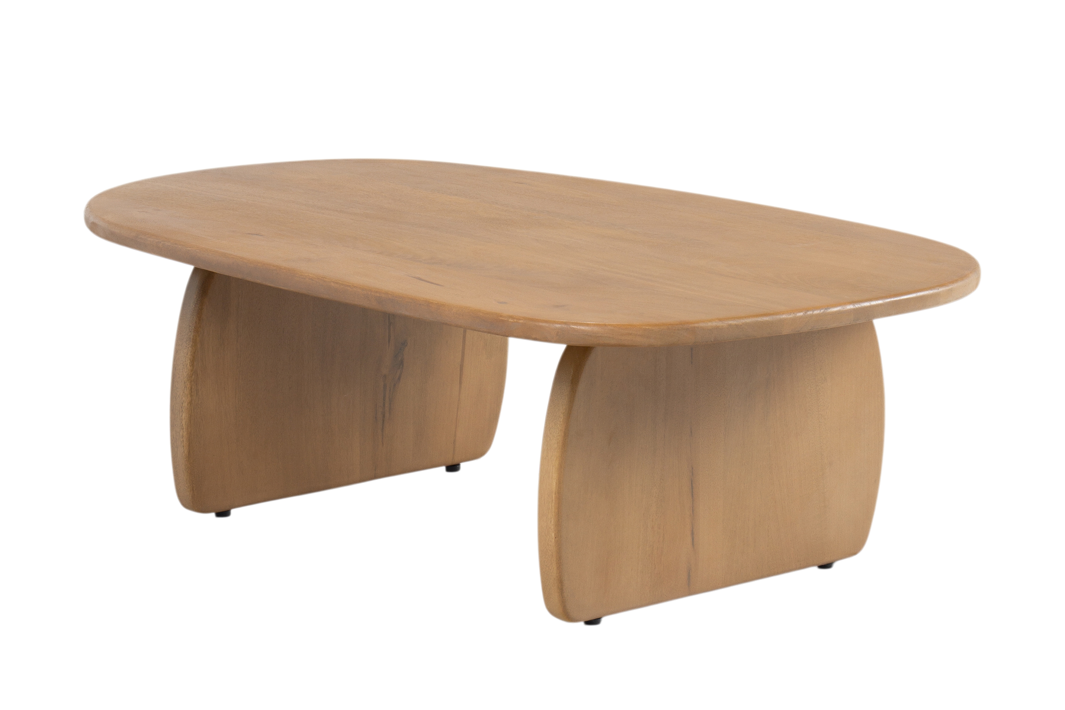 Stolik kawowy Moku owalny 110x70 cm - drewno mango Naturalny