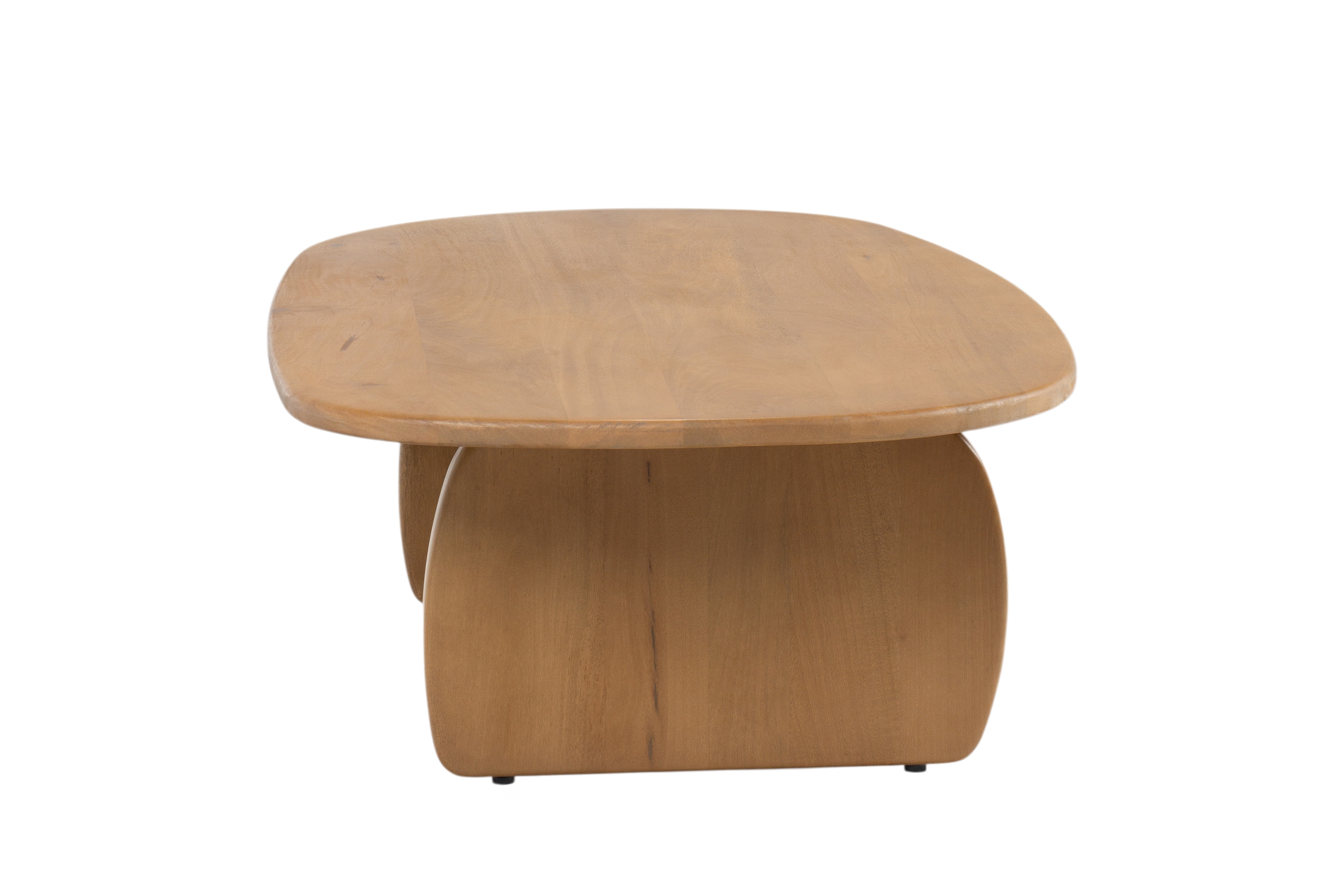 Stolik kawowy Moku owalny 110x70 cm - drewno mango Naturalny