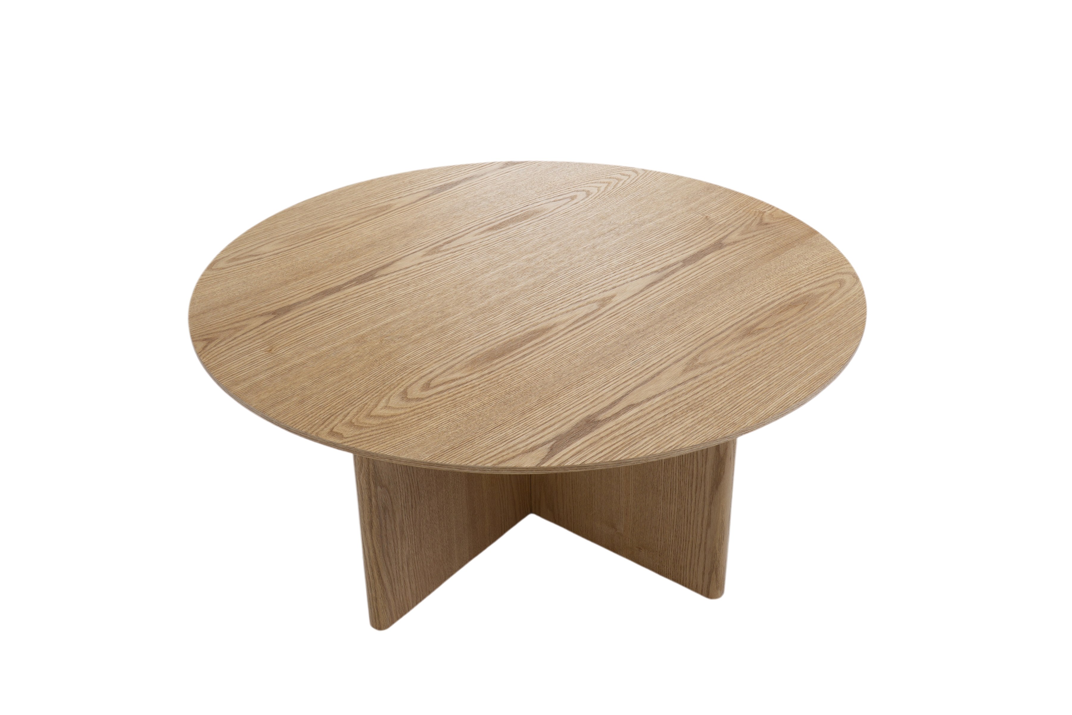 Stolik kawowy Nomis 80 cm okrągły - miel / jesion 