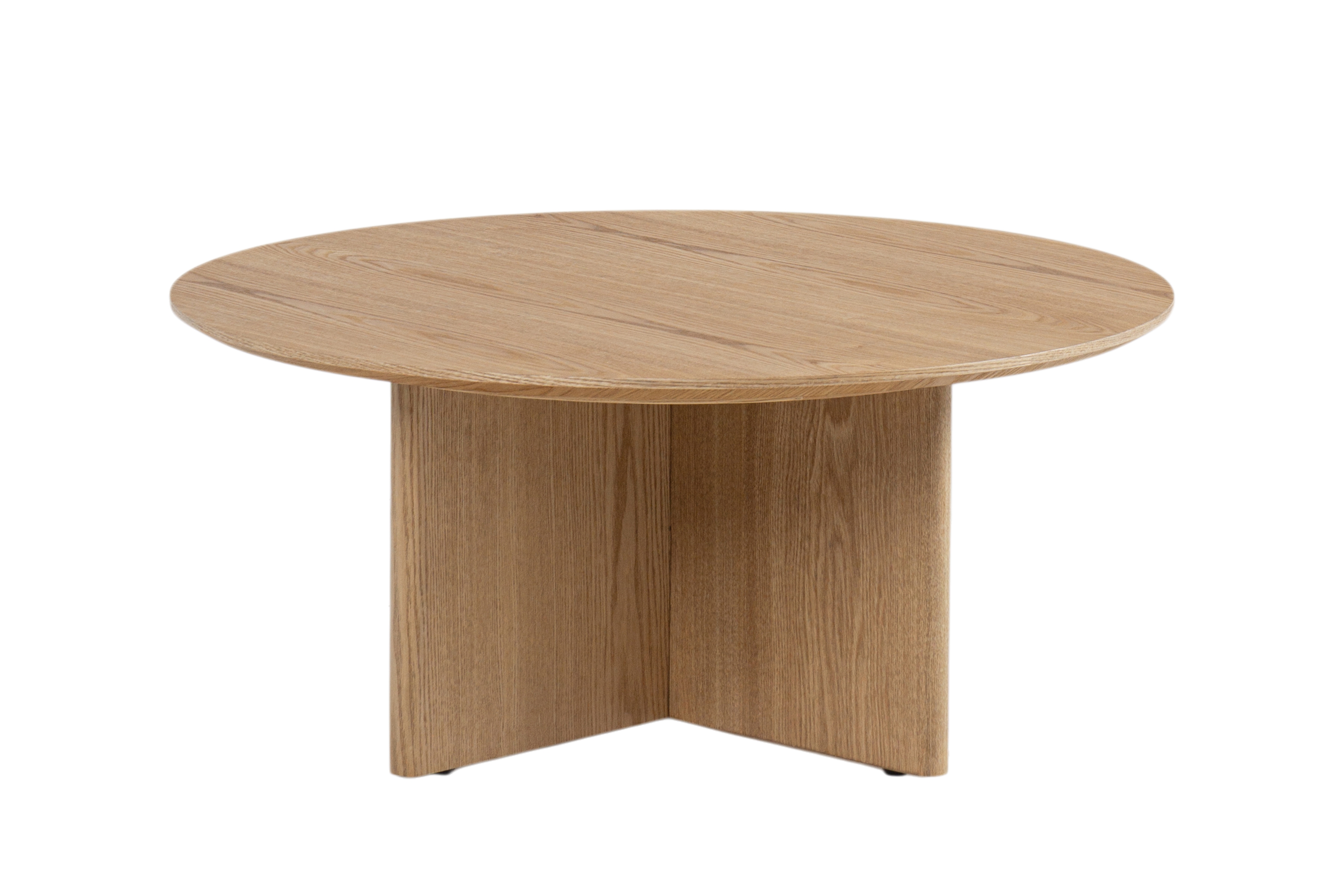 Stolik kawowy Nomis 80 cm okrągły - miel / jesion 