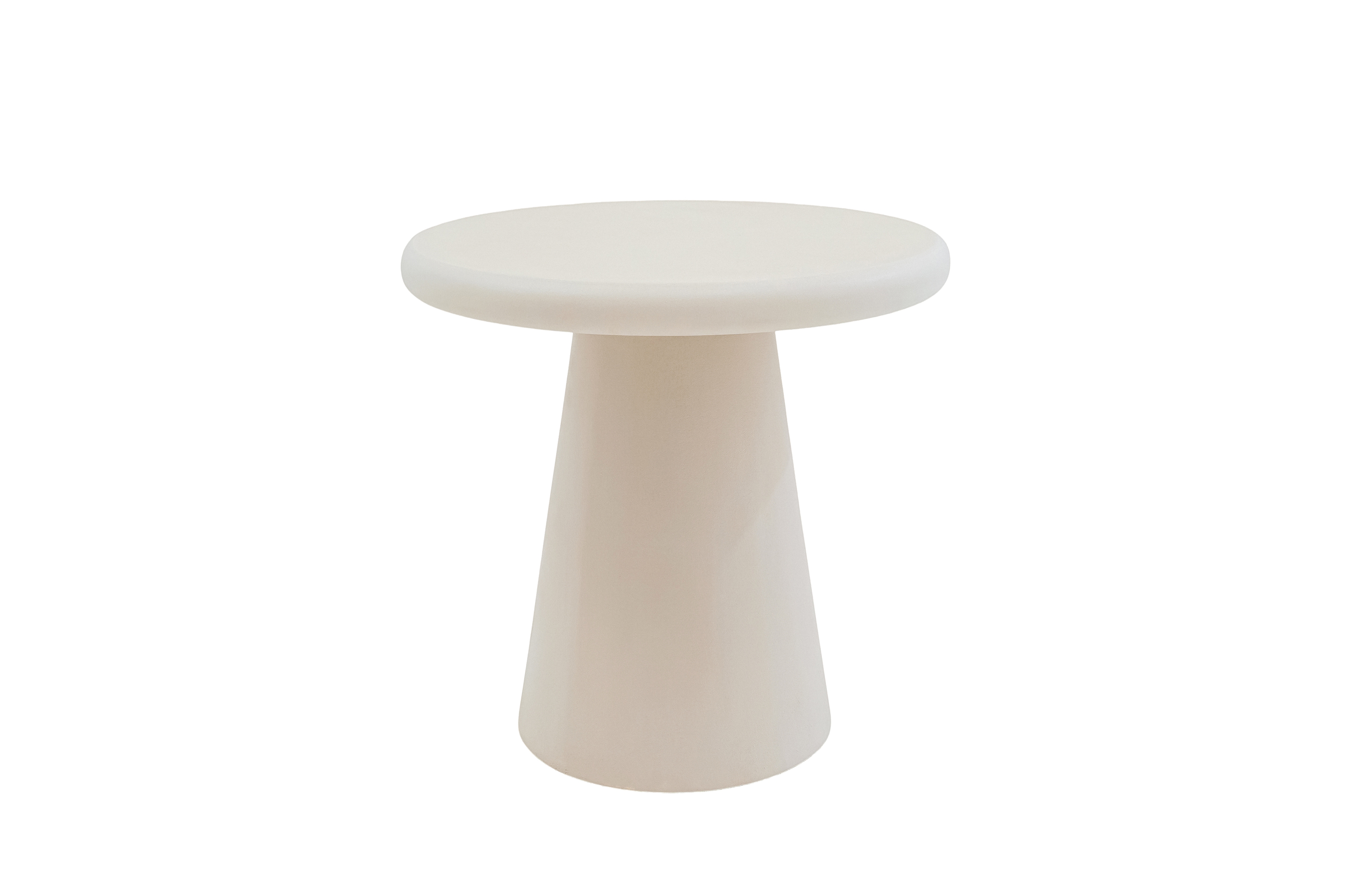 Stolik kawowy okrągły Clav 45 cm - beżowy