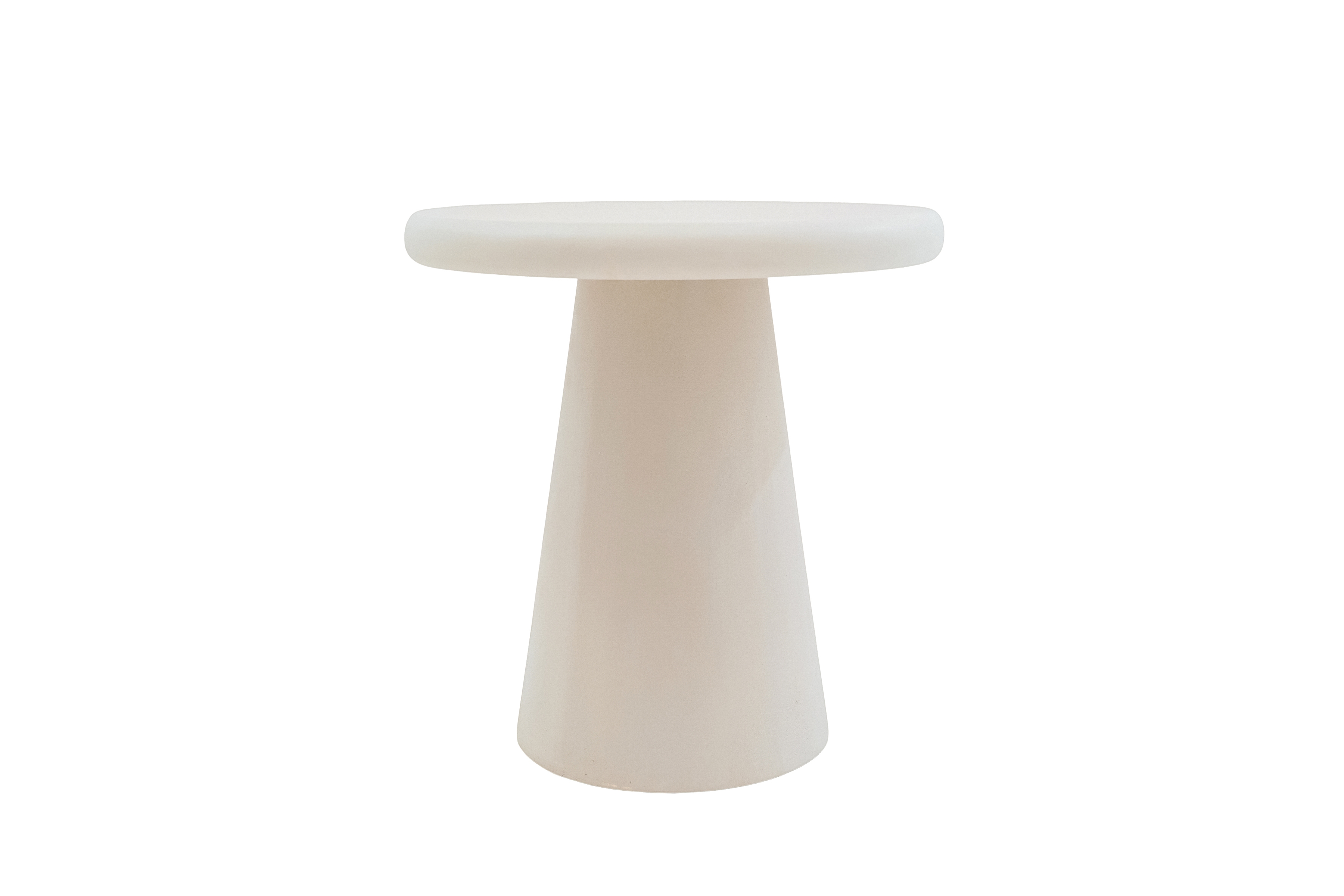 Stolik kawowy okrągły Clav 45 cm - beżowy